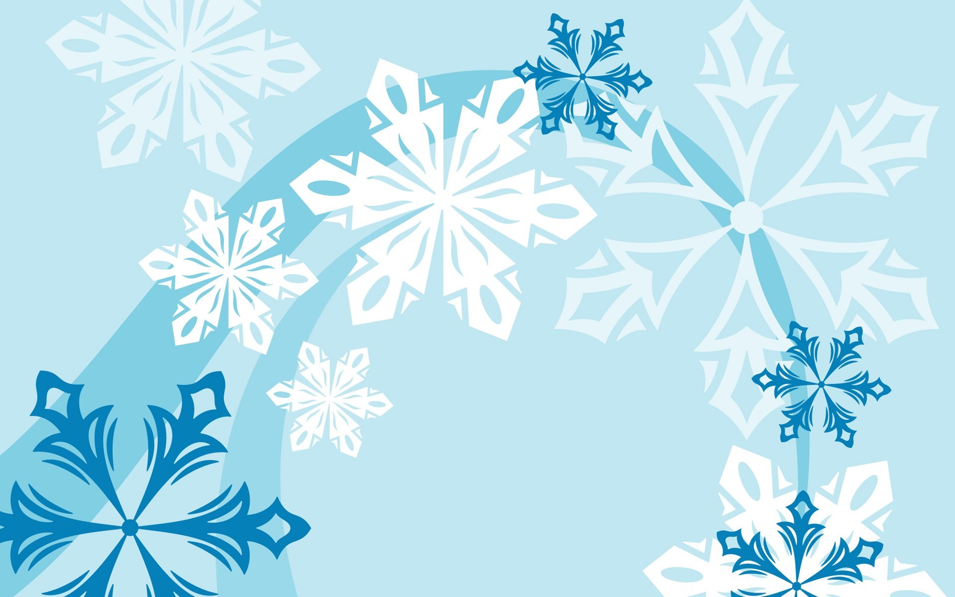 Winter vector background wallpapers cartoon blue 1920×1200