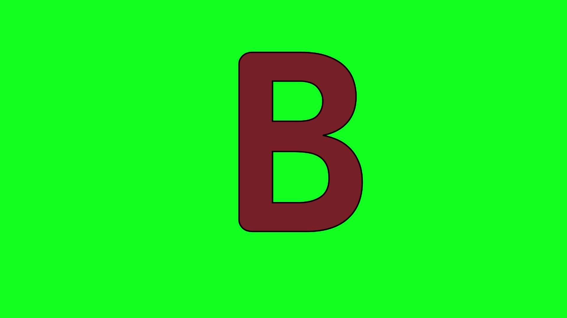 Animated Letter B free to download