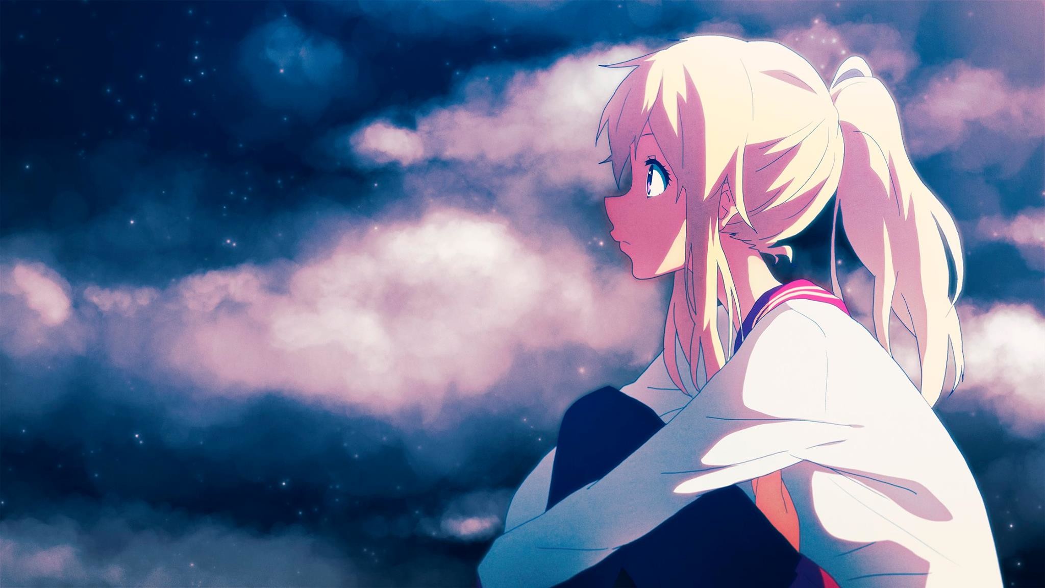 Anime – Unknown Space Anime Girl Blonde Wallpaper