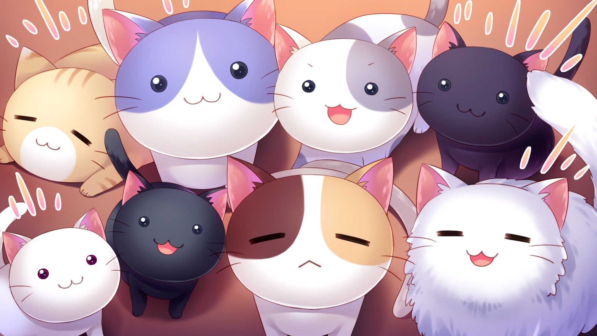 Anime cat Nyan Cafe Macchiato visual novel
