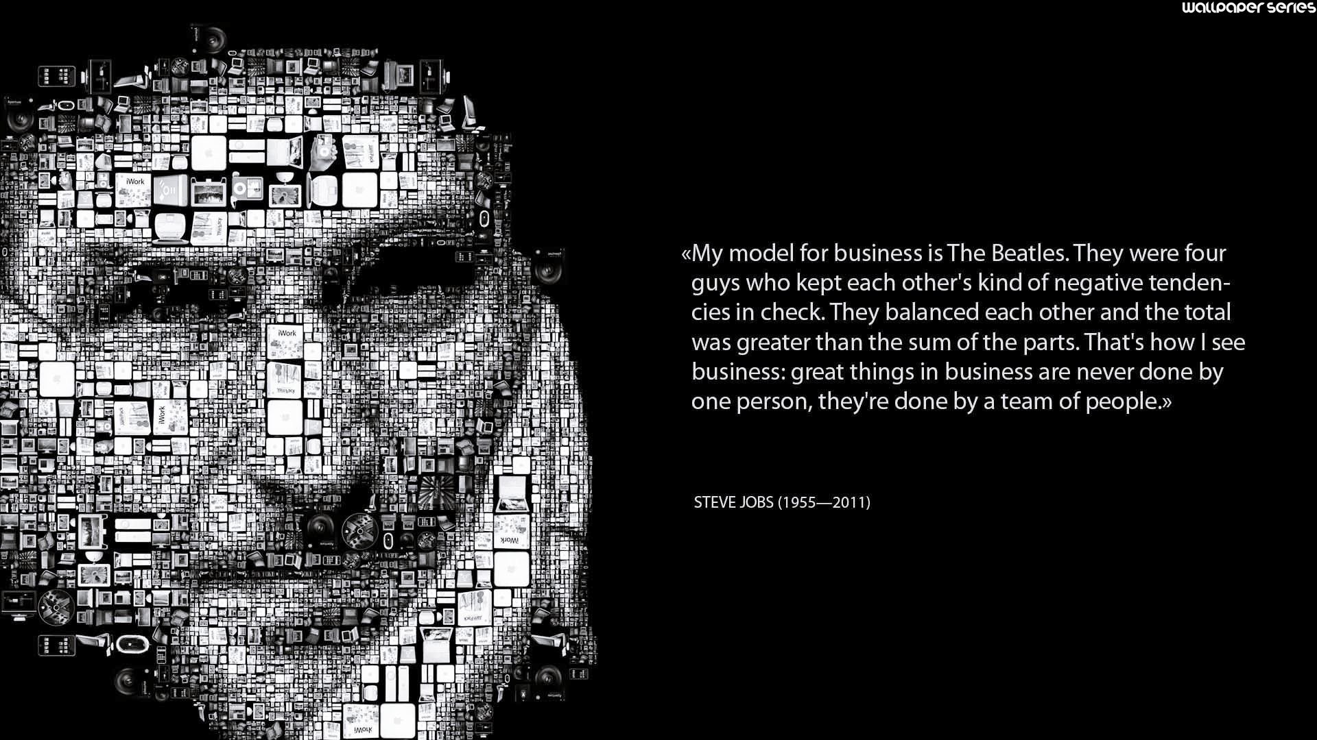 Steve Jobs Business Model Quotes Wallpaper 05857