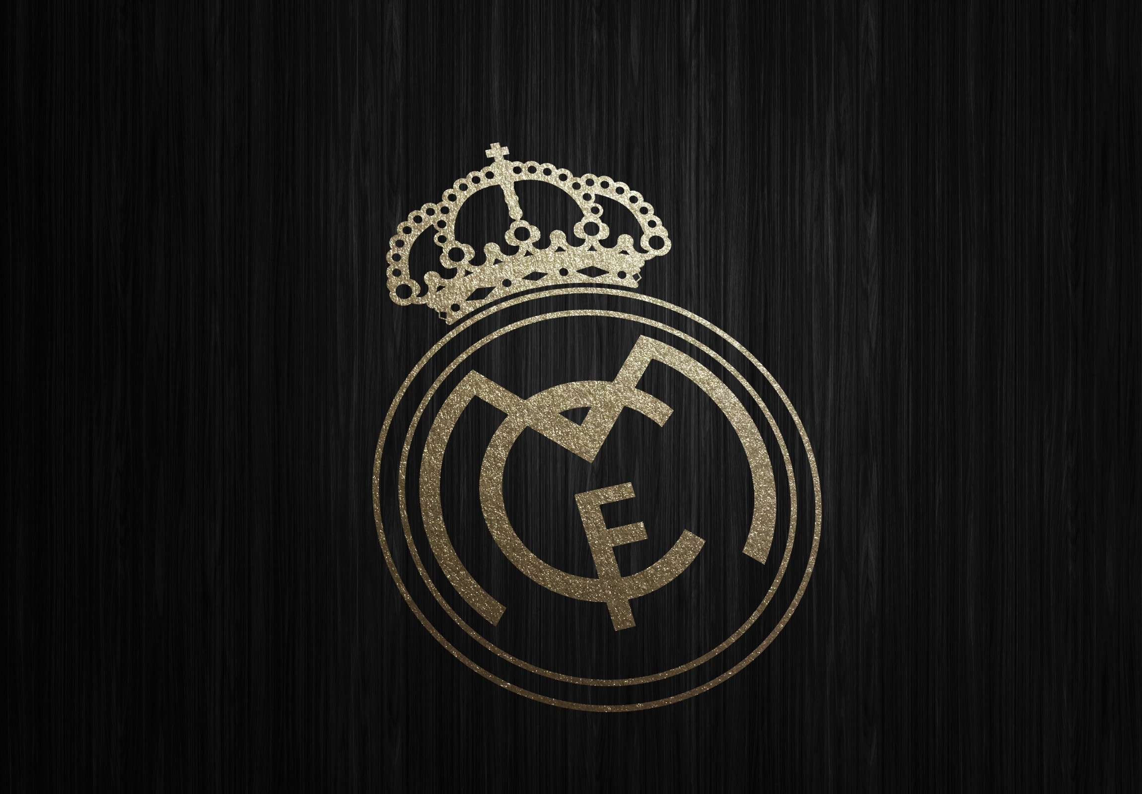Real Madrid Gold Logo Wallpaper HD