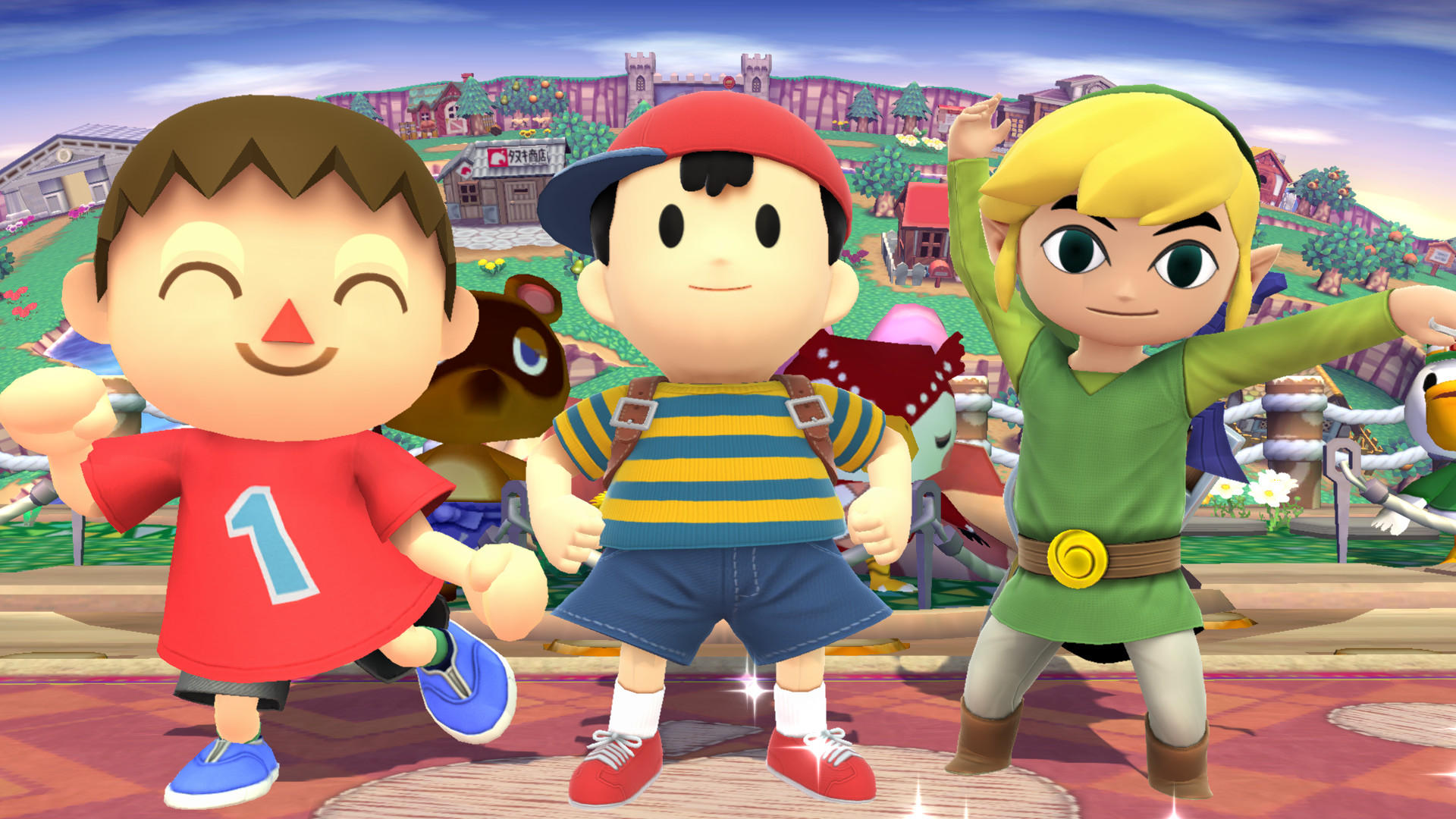 Image – Villager Ness and Toon Link Smashpedia FANDOM powered by Wikia