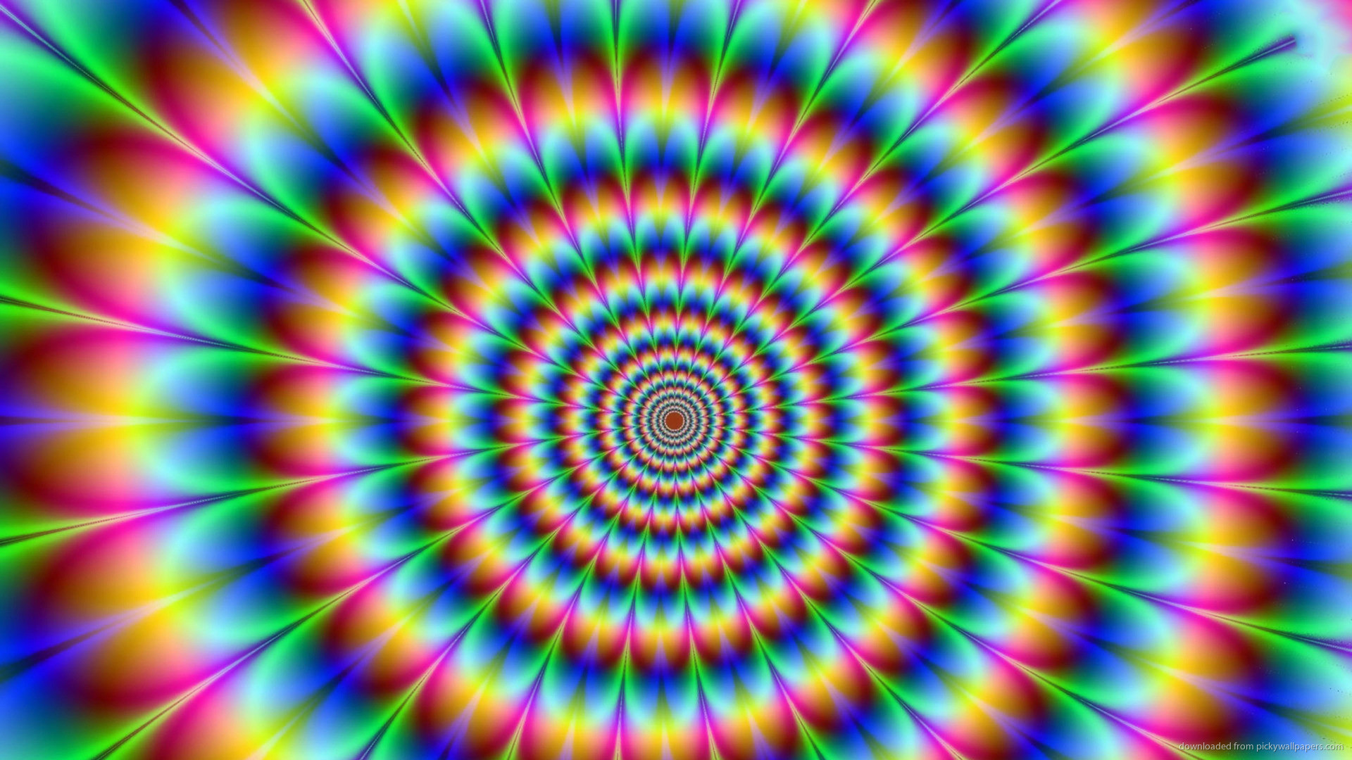 Colorful Optical Illusion Widescreen Wallpaper picture