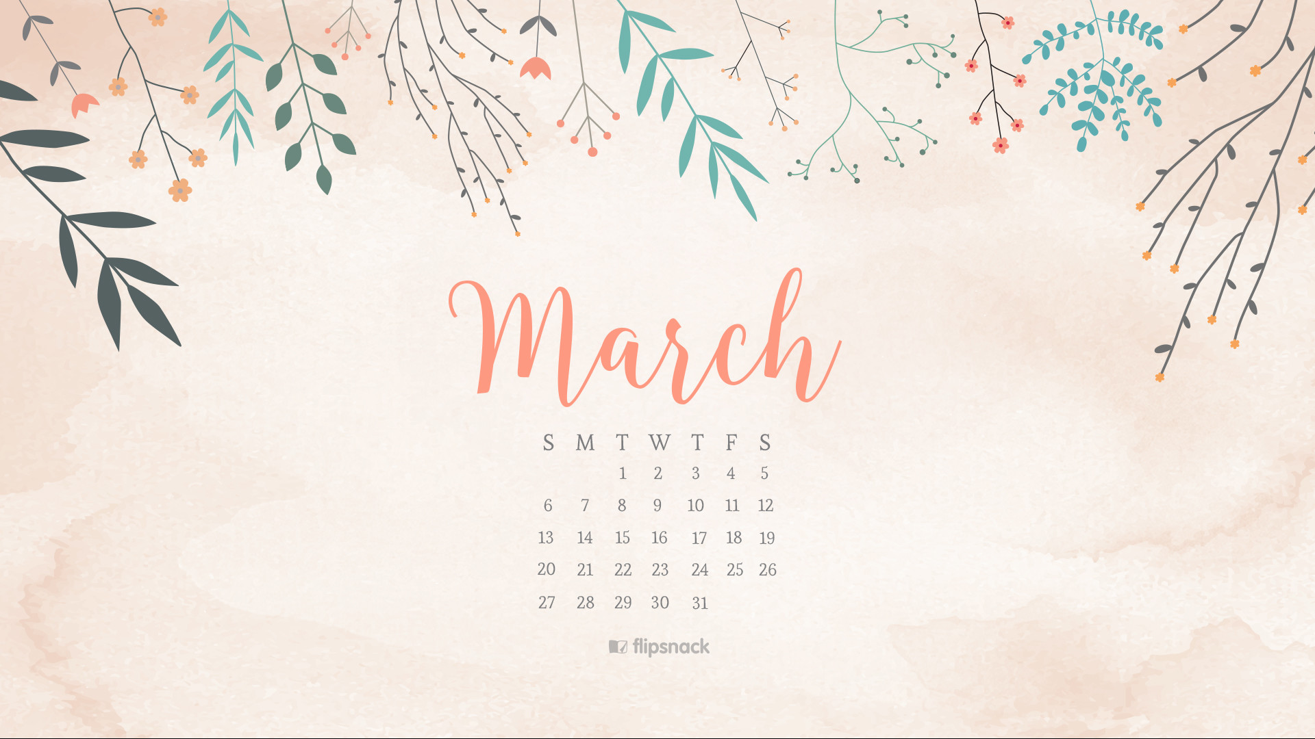 Desktop Wallpaper Calendar 2017 free march calendar wallpapers oh so lovely  blog 1920Ã—1080 march