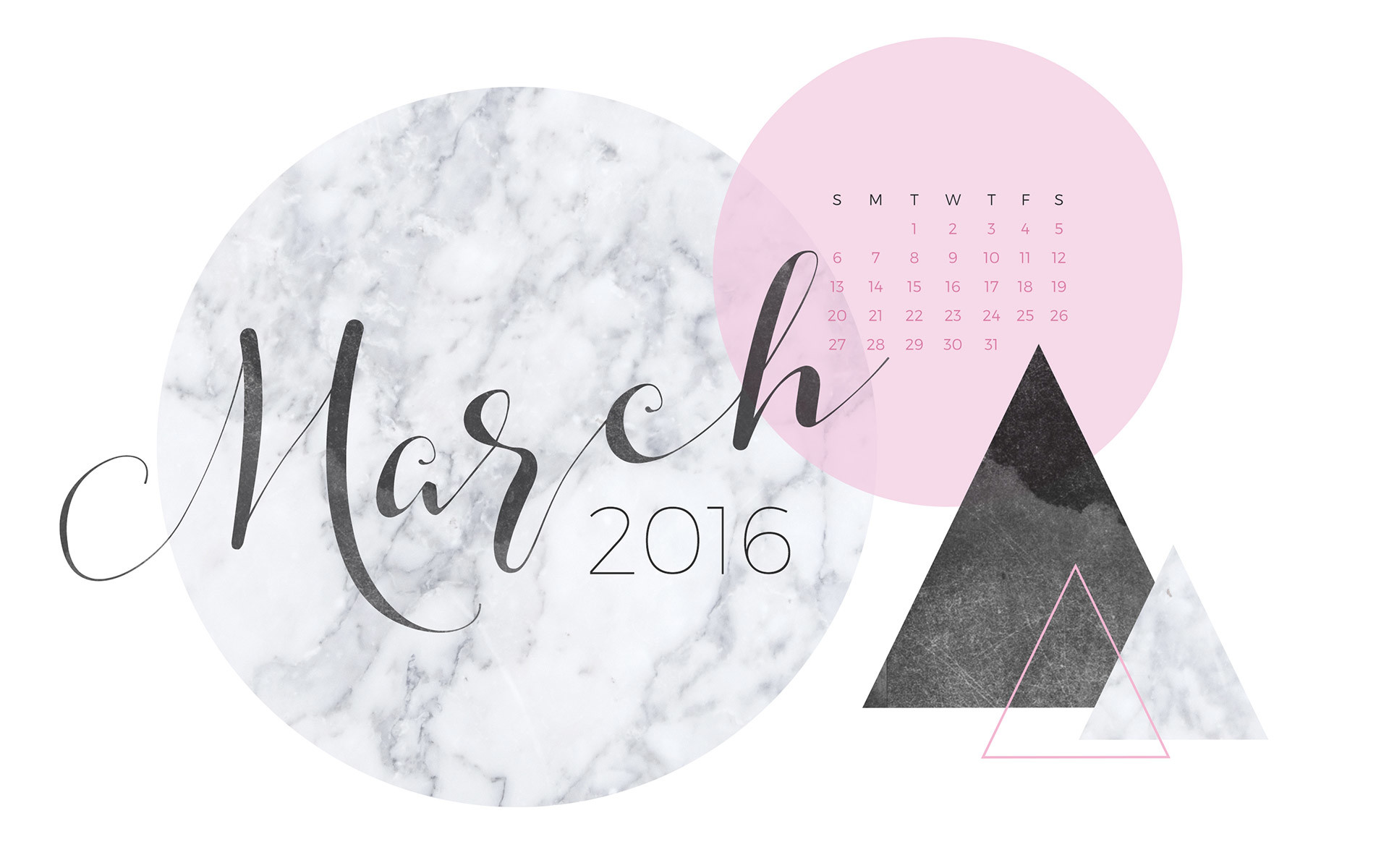 Because Im currently obsessed and want everything to be marble patterned, I figured Calendar WallpaperDesktop
