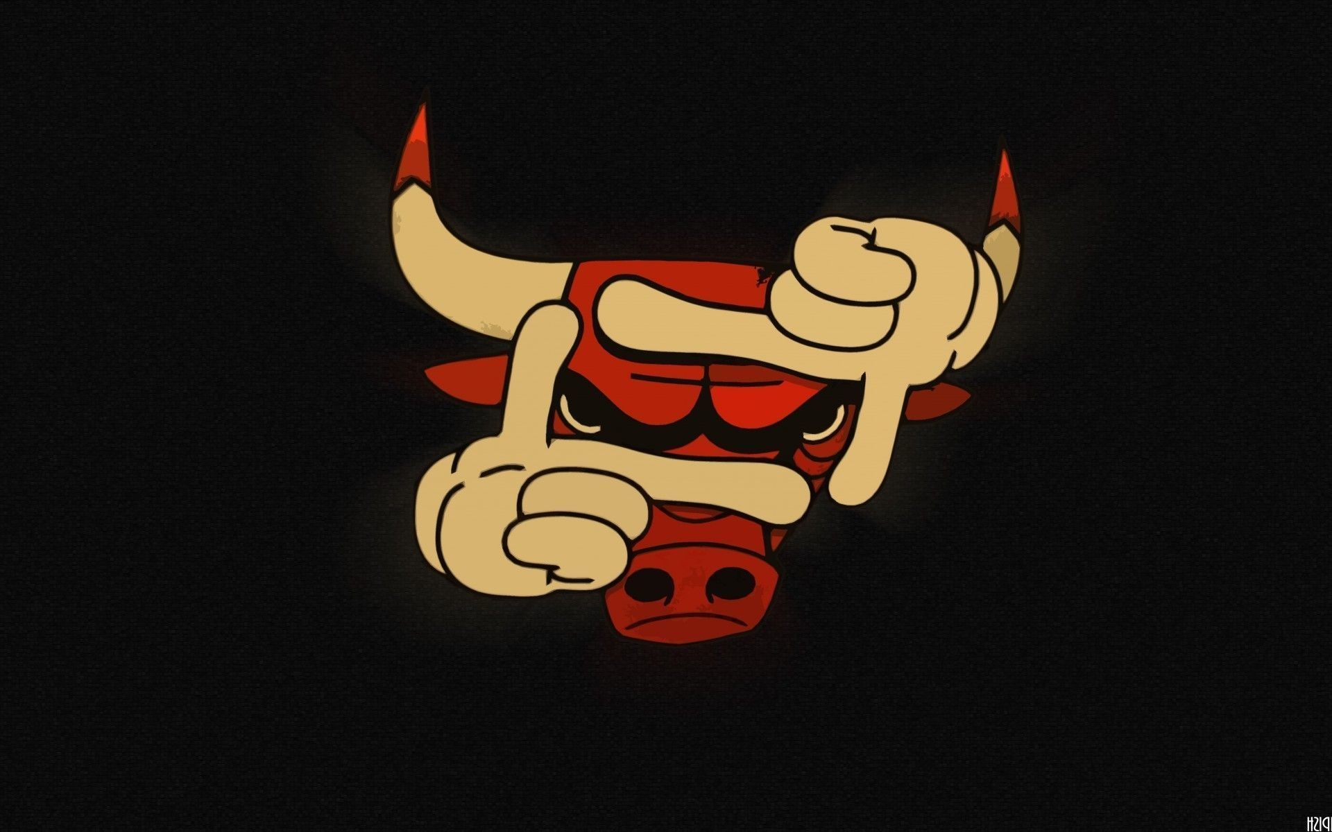 Chicago Bulls Funny Logo Wallpapers HD