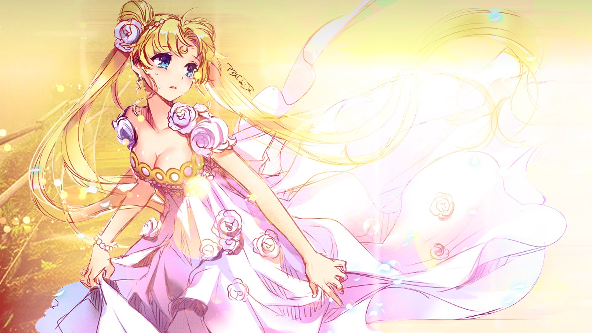 Download Pastel Sailor Moon Elegant Anime Characters Wallpaper  Wallpapers com