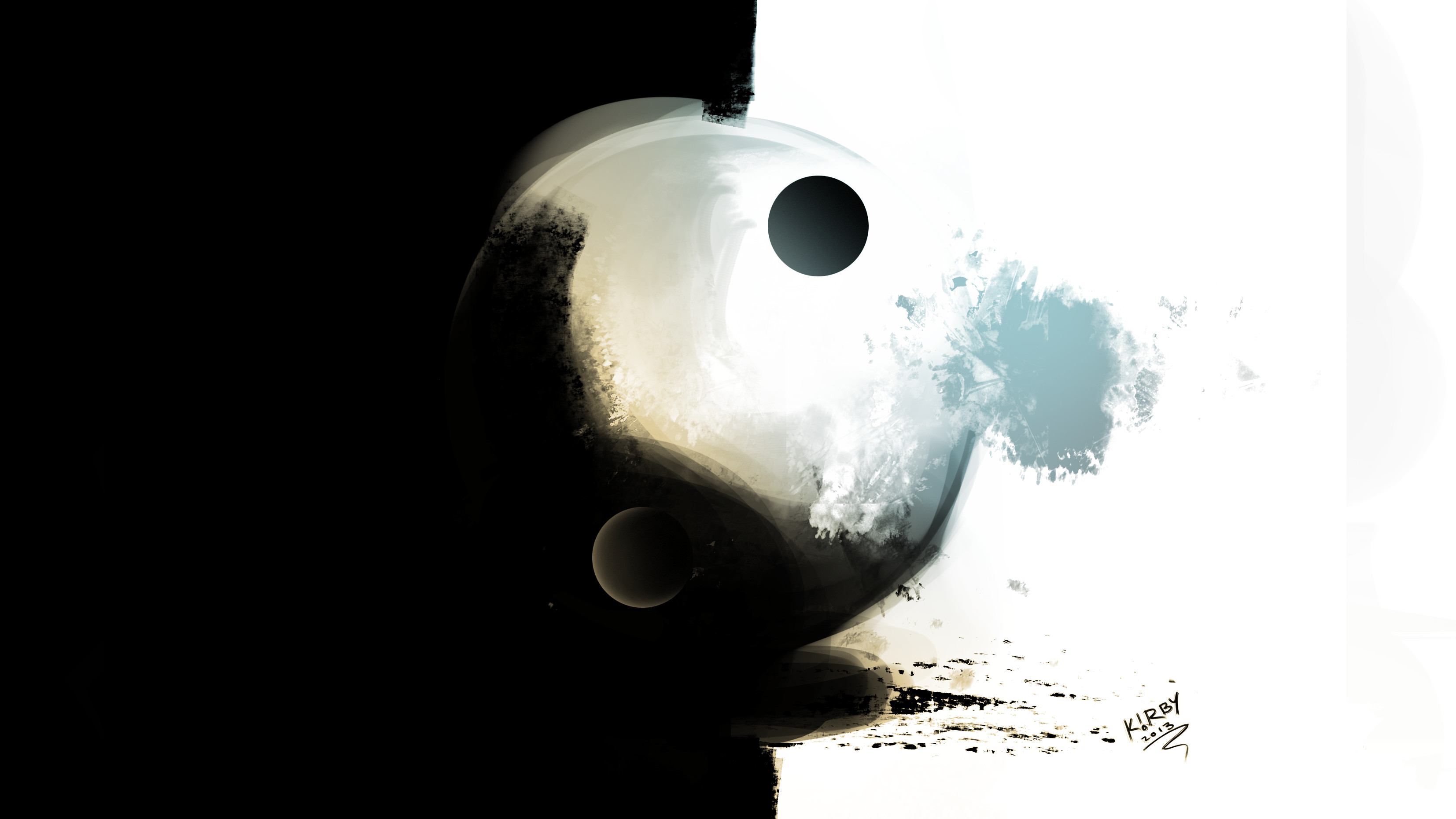 Ying and Yang Wallpaper