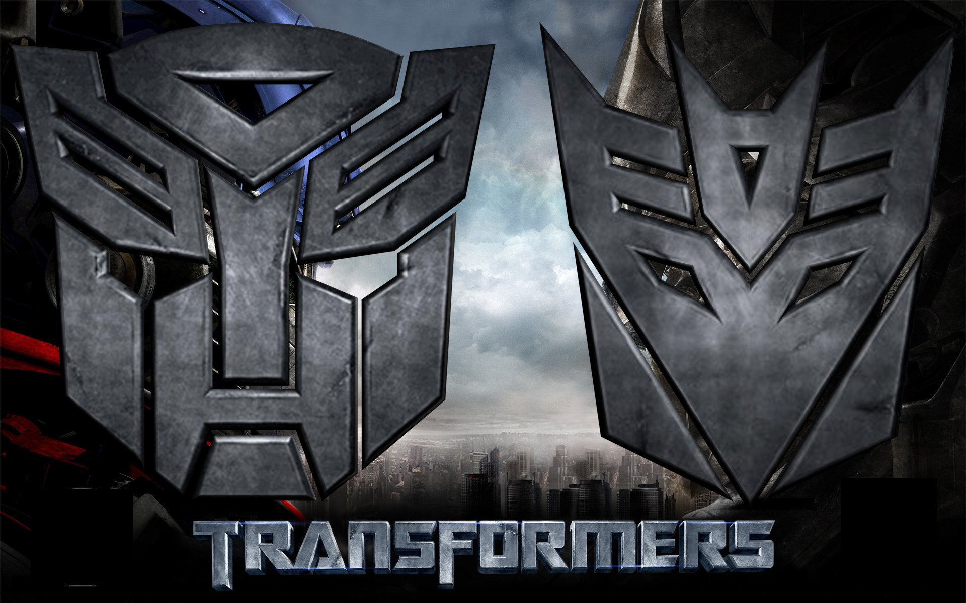 3D Autobot and Decepticon Logo by td0615