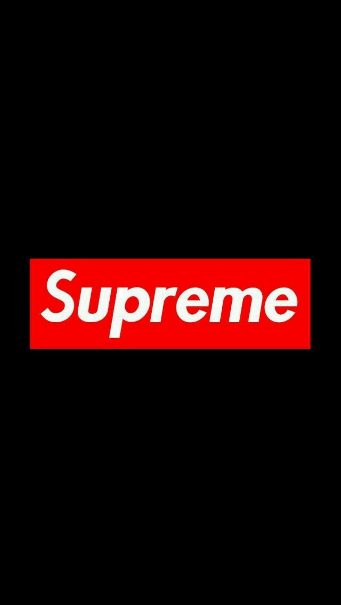 Supreme black iPhone android wallpaper wp2001492