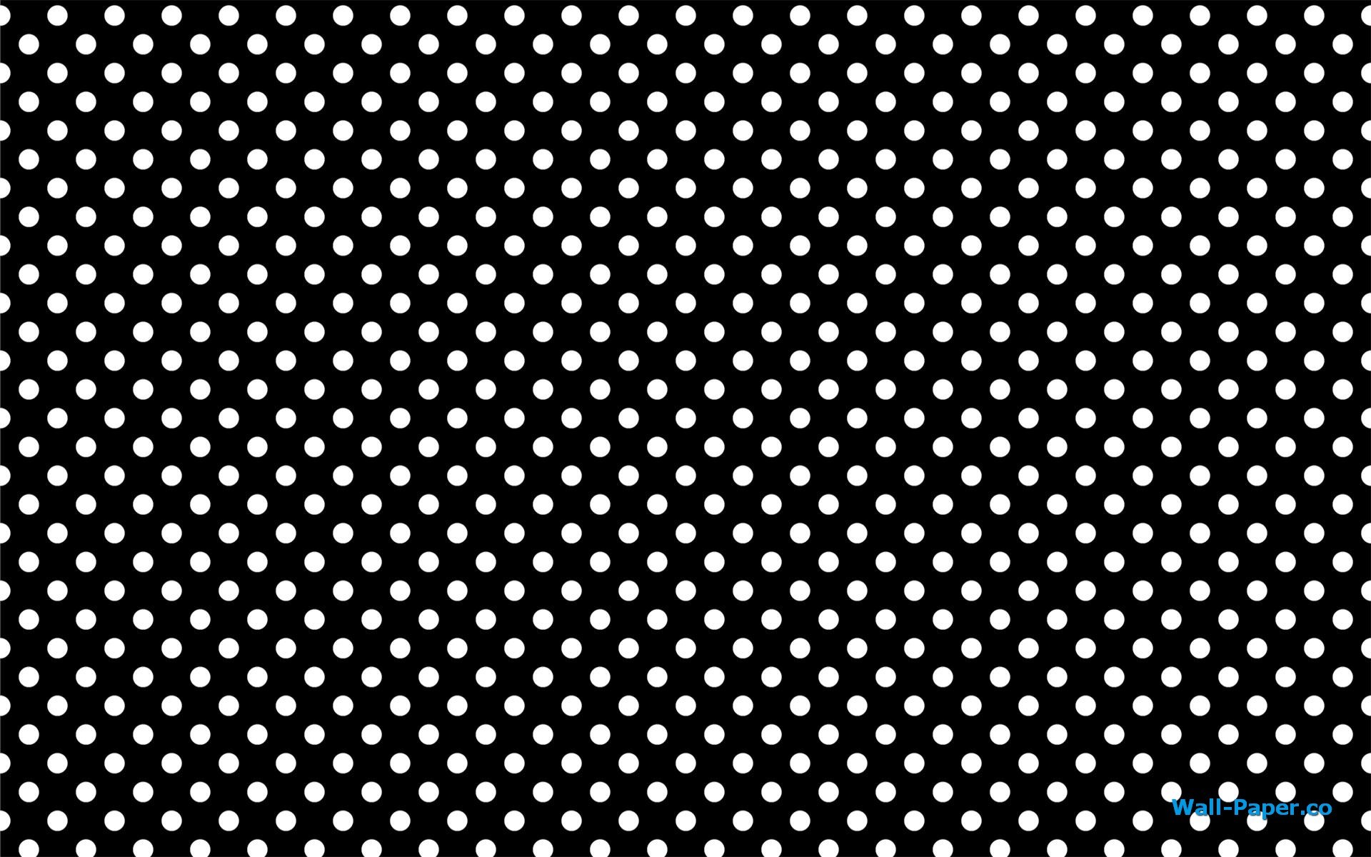 Gold Polka Dot Desktop Wallpaper White dots on black background
