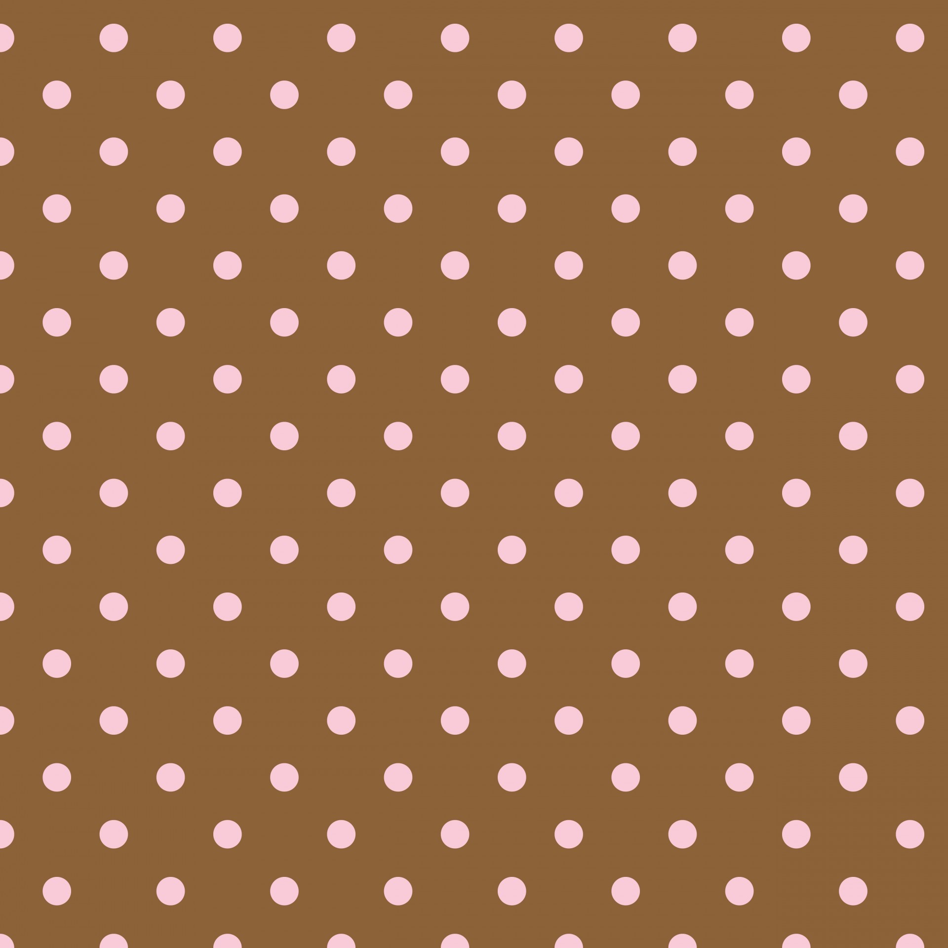 Polka dots in brown and pink wallpaper background