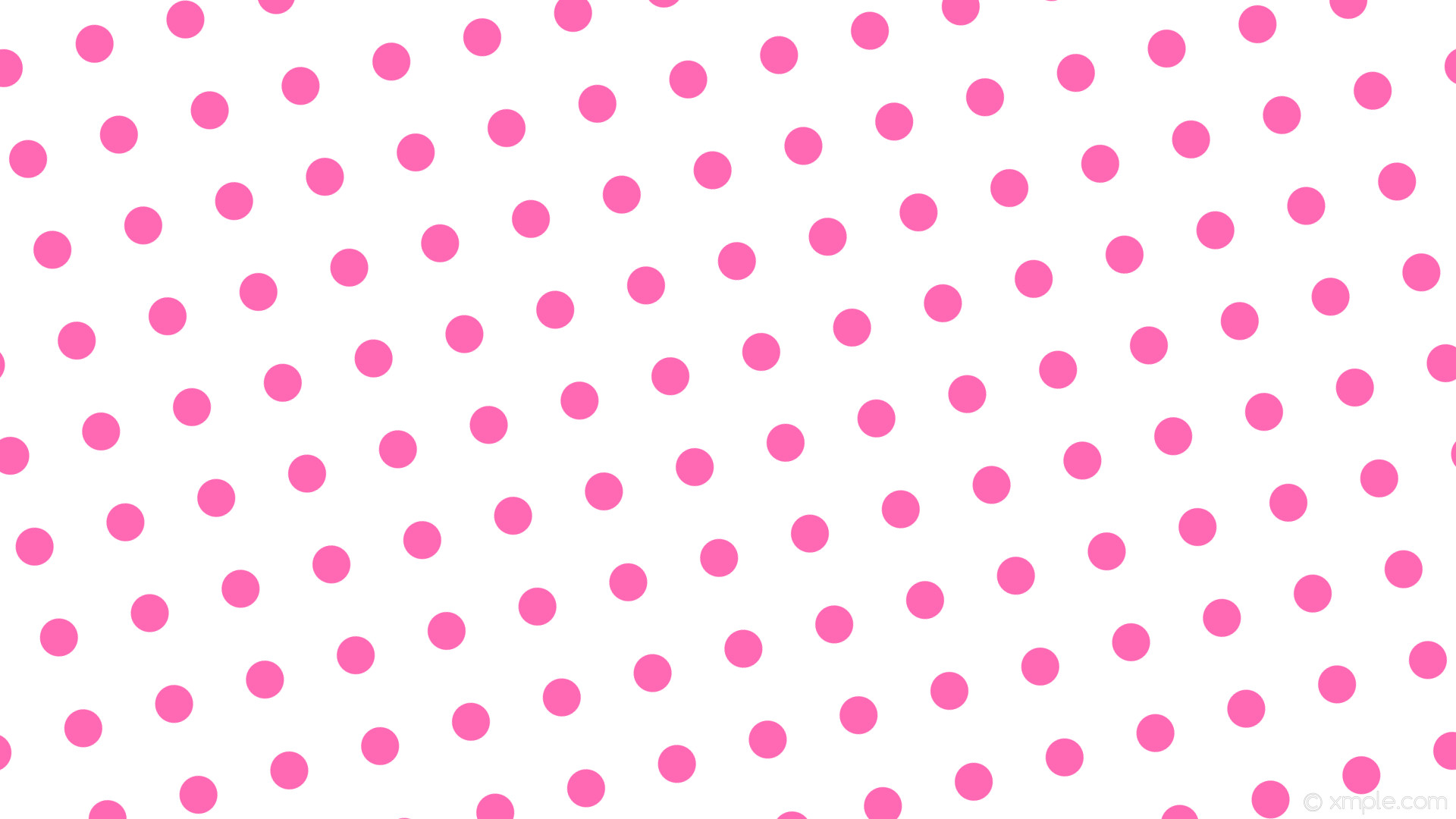 Wallpaper white pink dots spots polka hot pink #ffffff #ff69b4 195 50px 124px