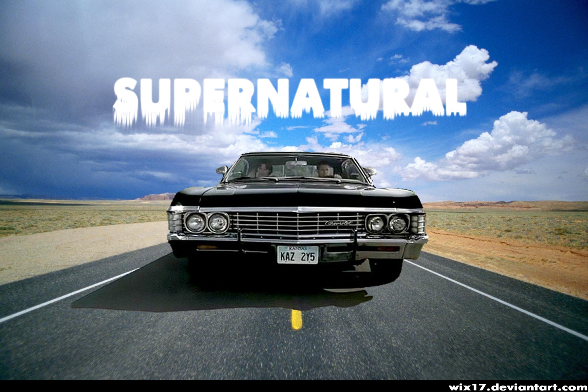 Supernatural impala wallpaper widescreen supernatural 67 impala by