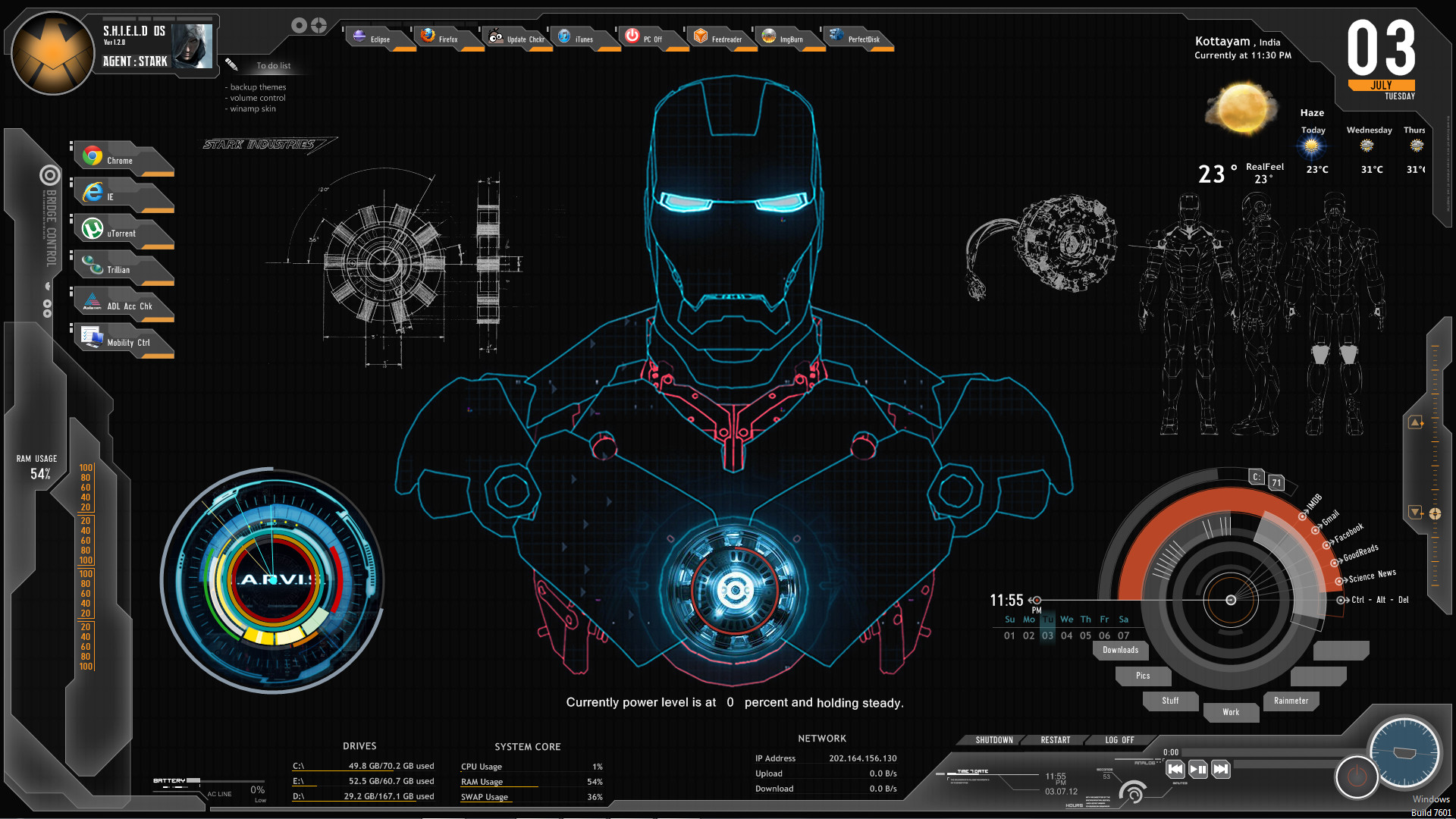 Iron man jarvis wallpaper hd for android