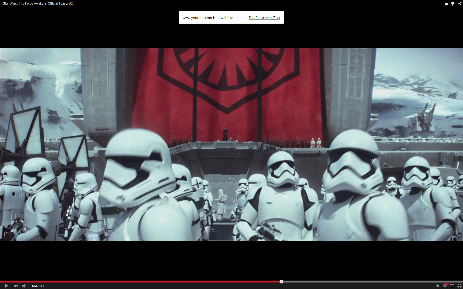 That emblem, those huge turrets in the background. Hell, those  stormtroopers look ready to tear shit up.