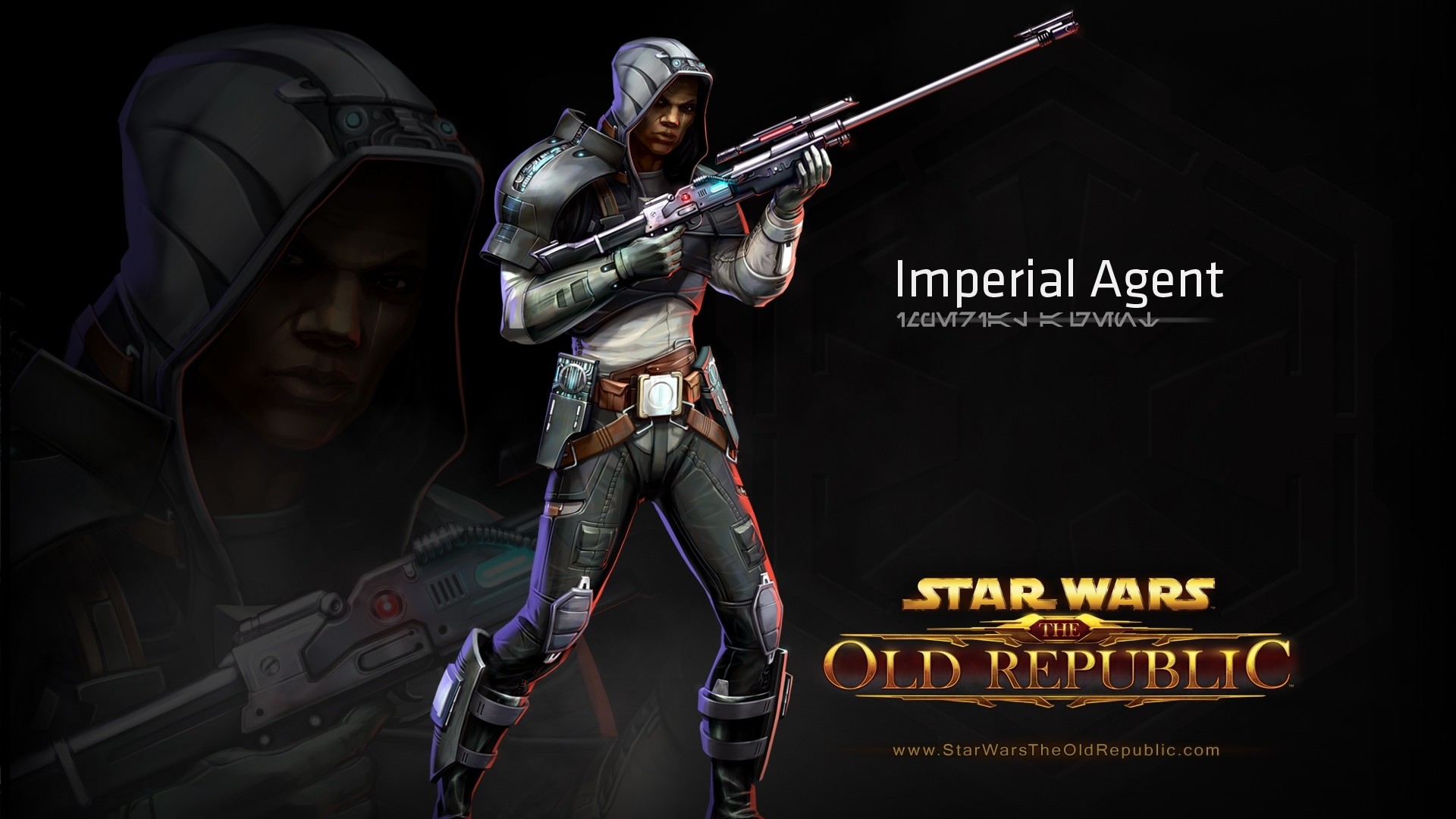 Wallpaper star wars the old republic, imperial agent, character,  gun