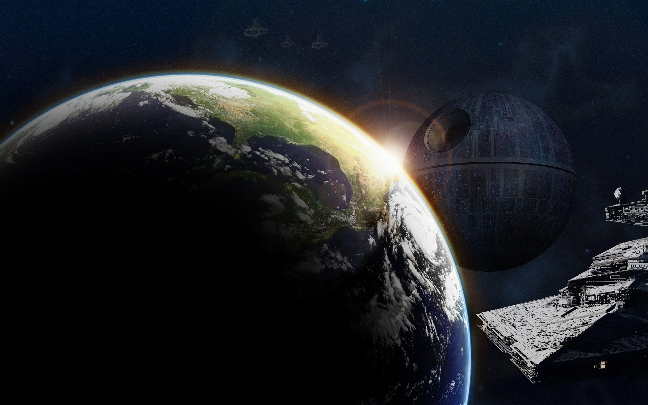 Star Wars, Earth, Space Art, Death Star, Star Destroyer Wallpapers HD /  Desktop and Mobile Backgrounds