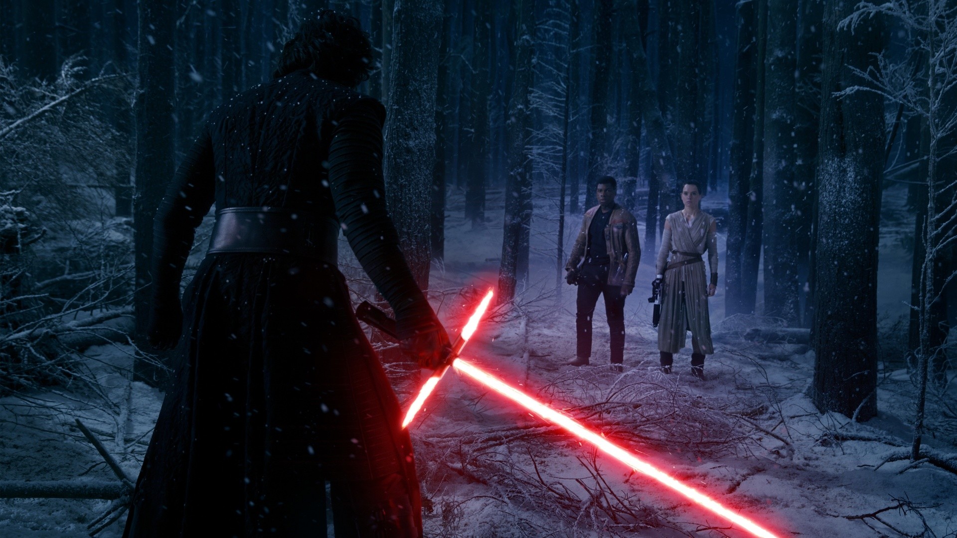 Star Wars Kylo Ren Lightsaber Finn Rey Wallpapers