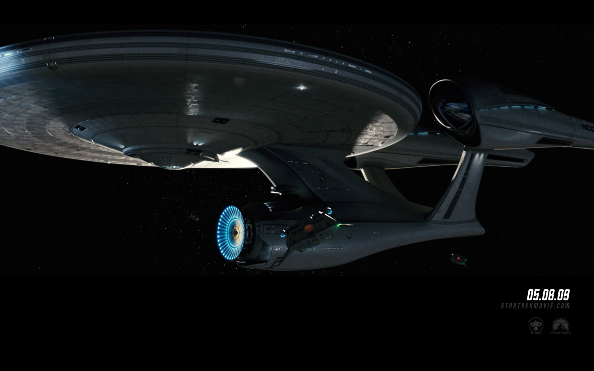 "Star Trek" desktop wallpaper number 10 – the 2009 movie version of the USS