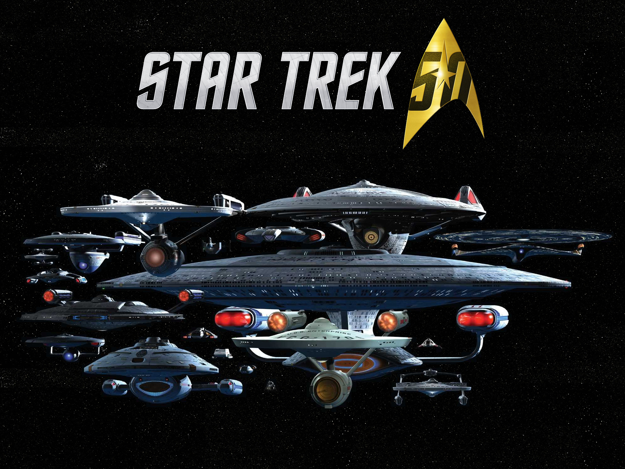 Star Trek 50th Anniversary Wallpaper by gazomg | Star Trek .