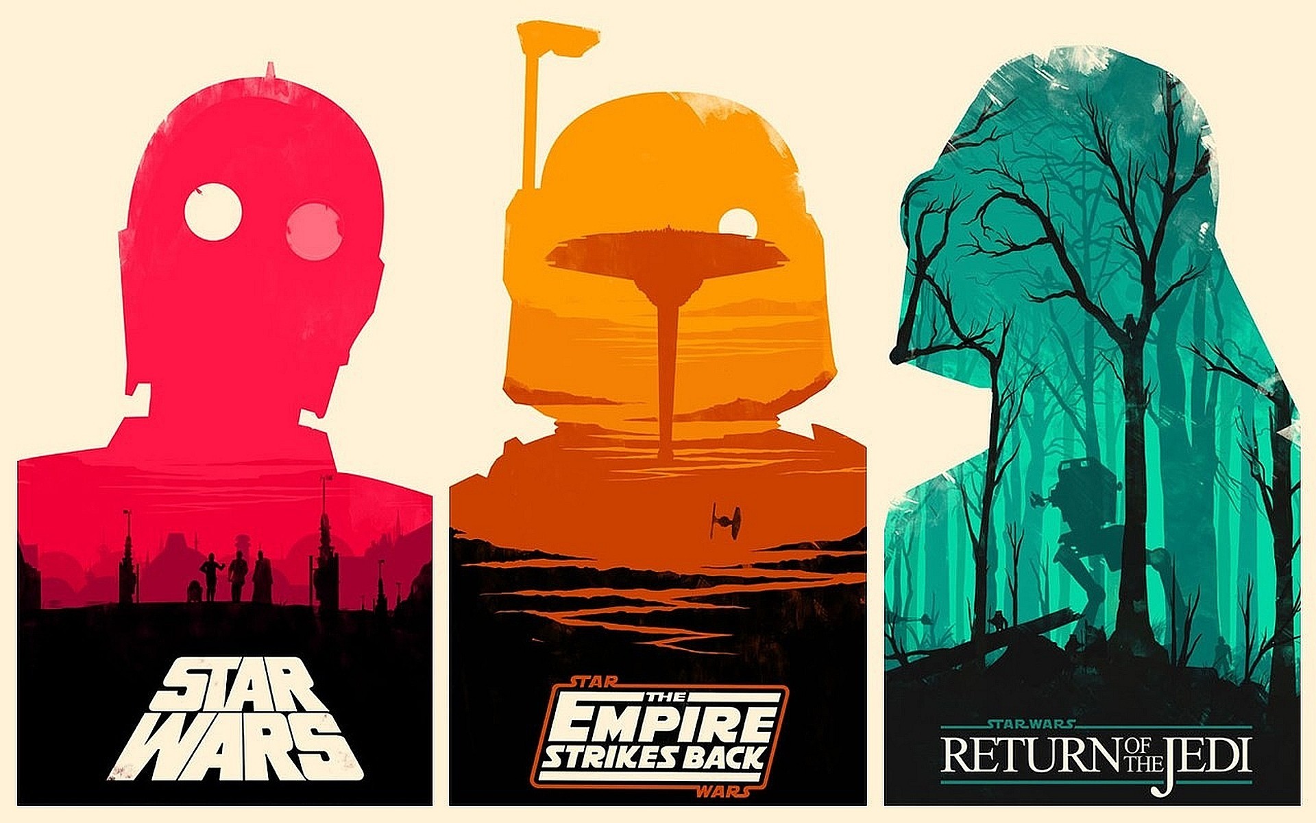 Boba Fett C-3PO Darth Vader Movies Return Of The Jedi Star Wars Empire  Strikes Back