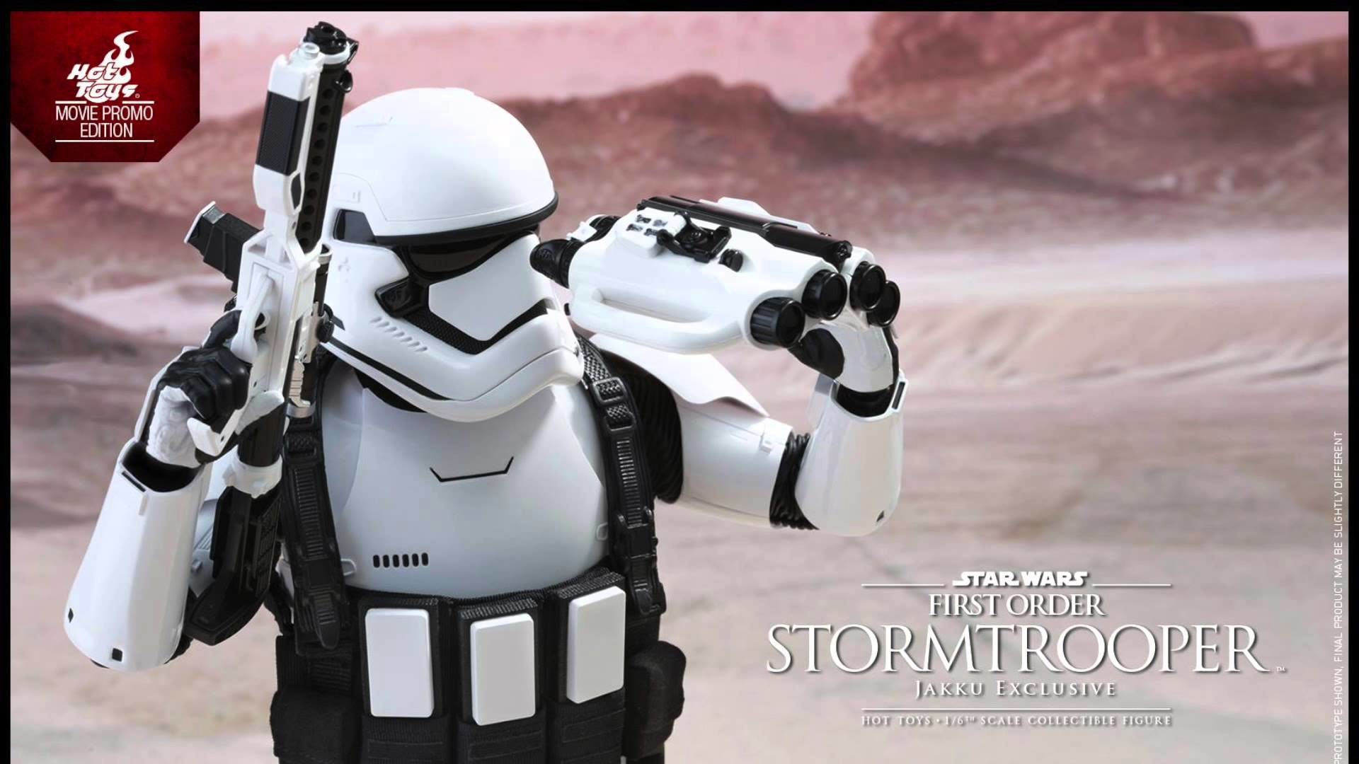 Star Wars The Force Awakens Hot Toys First Order Stormtrooper Jakku Exclusive 1 / 6 Scale Figure