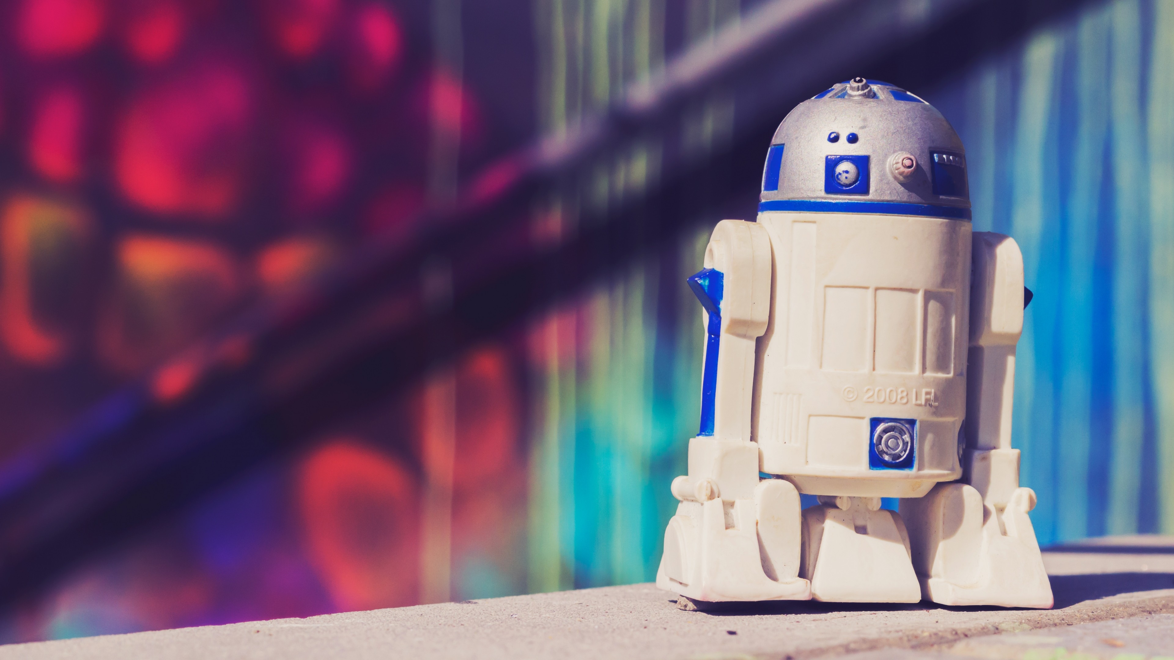 Preview wallpaper r2d2, drone, star wars, toy 3840×2160