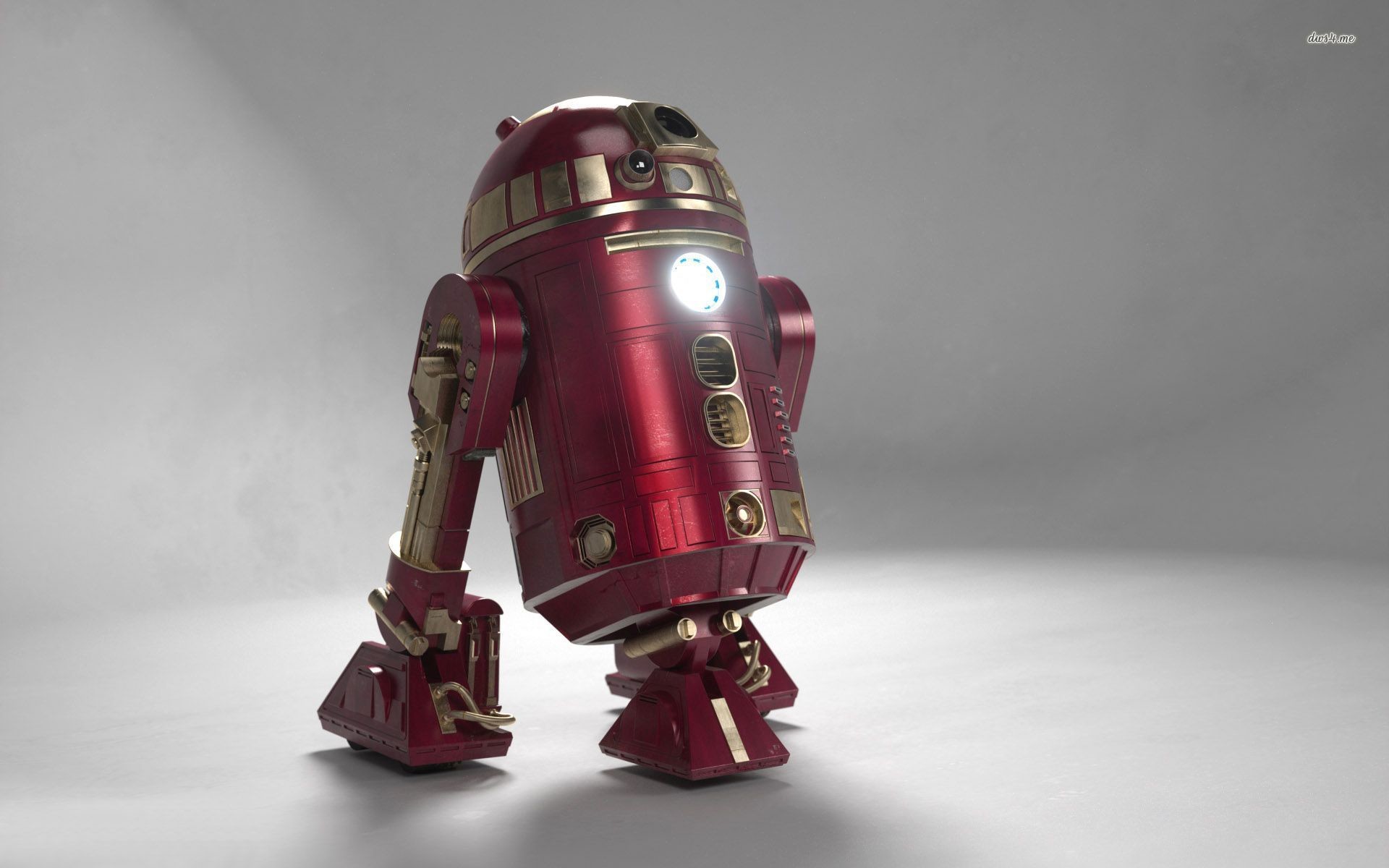 R2d2 In Iron Man Colors Images HD Wallpaper Movie Wallpaper