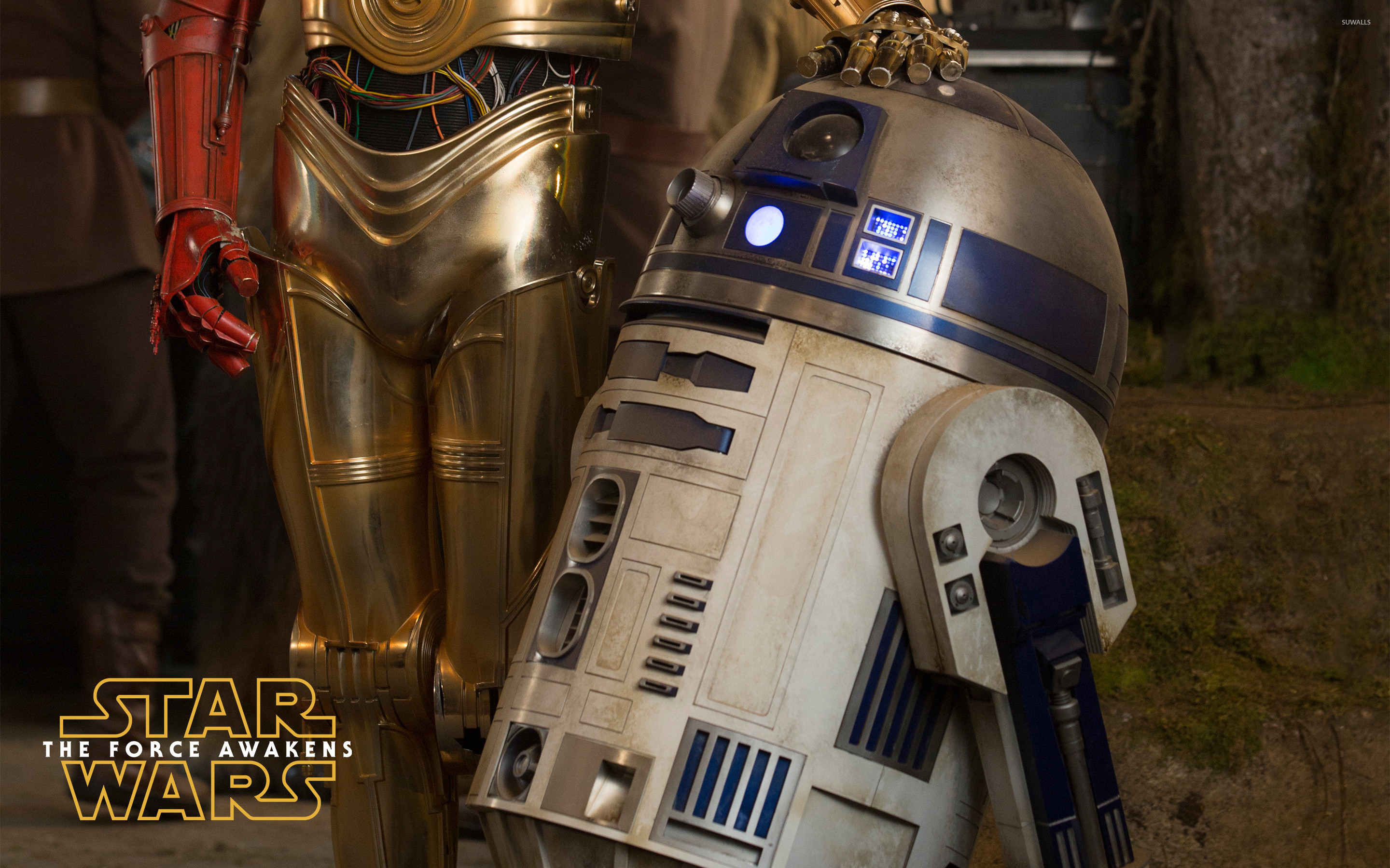 R2 D2 in Star Wars The Force Awakens wallpaper