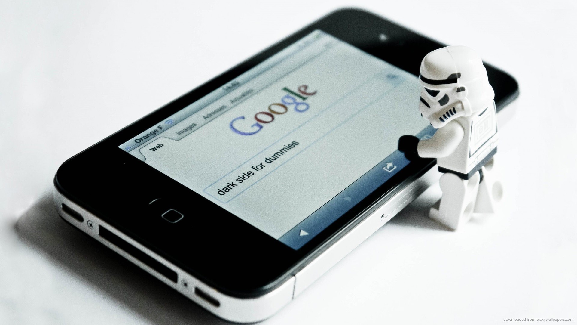 HD Stormtrooper Googling Dark Side For Dummies wallpaper