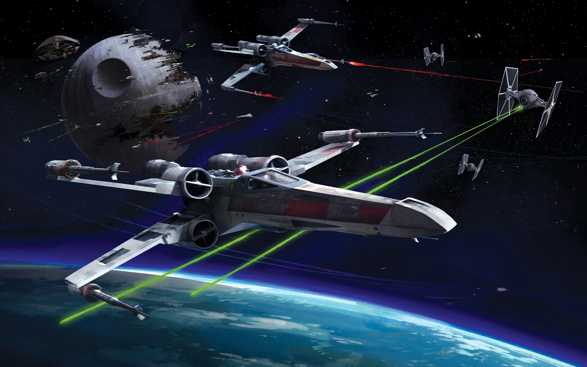 Star wars x wing vs tie fighter hd wallpaper