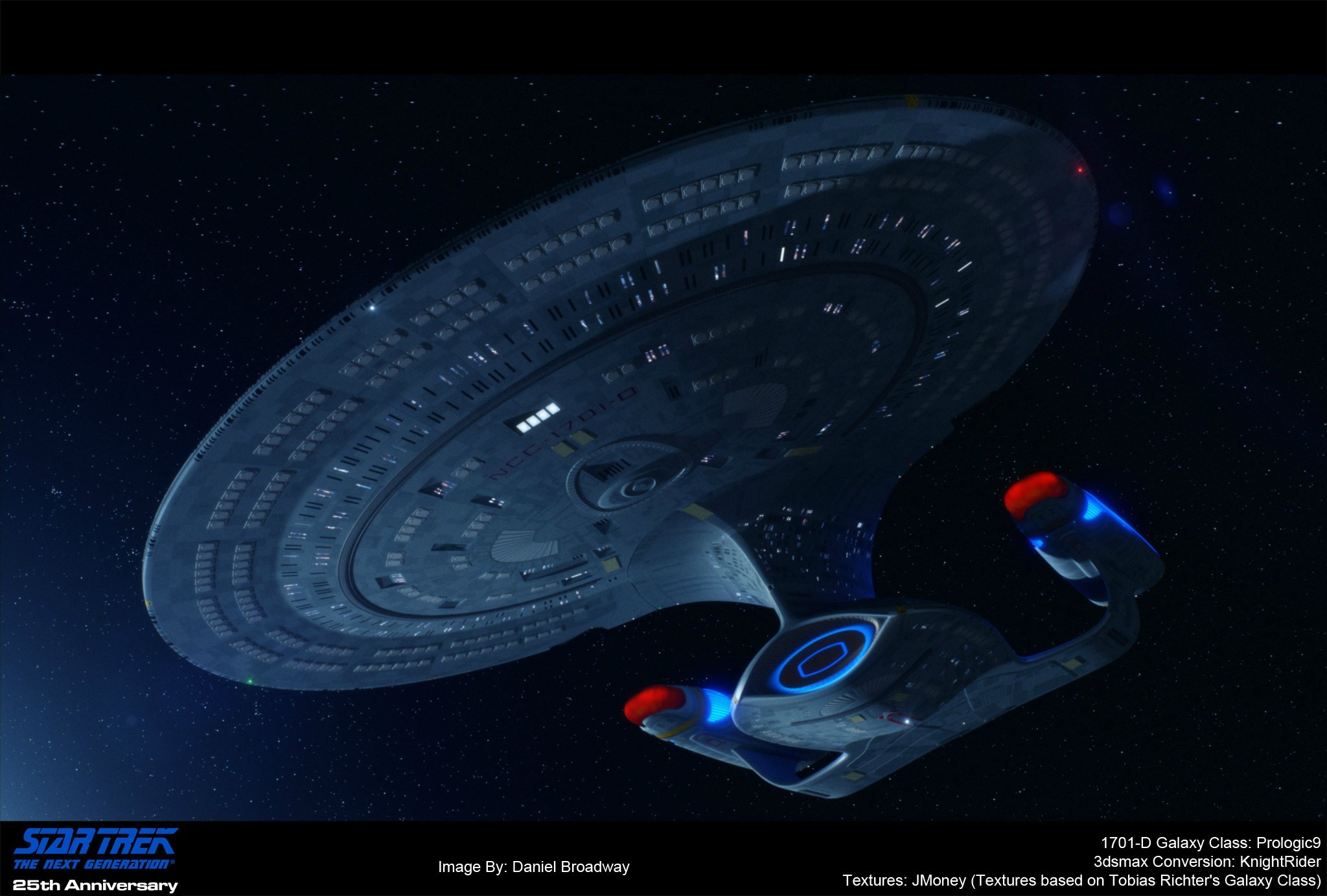Star trek ships Â· A 3D render of the Enterprise 1701-D ~ by PixelMagic on  Reddit
