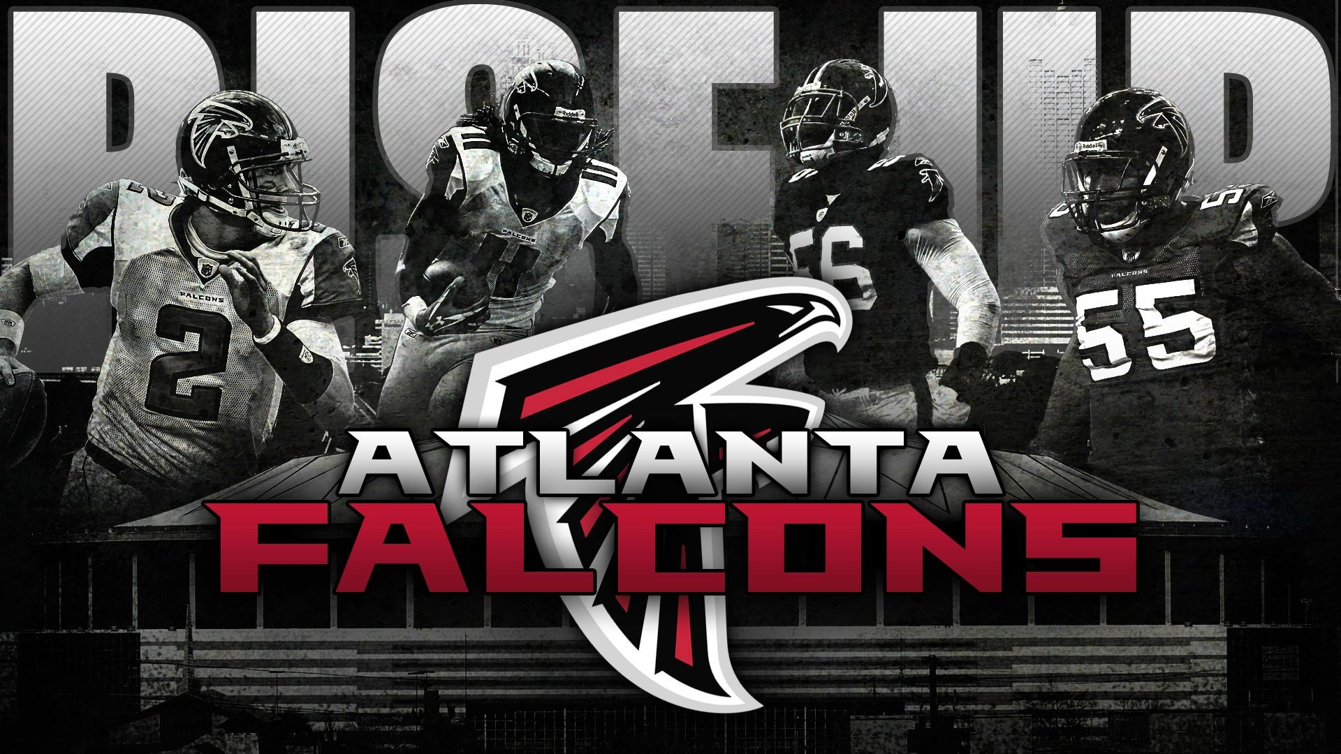 RISE UP FALCONS wallpaper i made for the playoffs. – Imgur