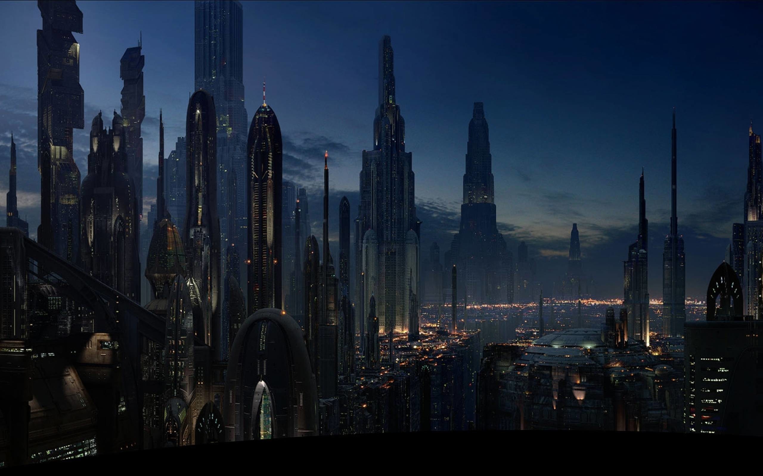 Landscape HD : Coruscant (2560/1600) – Star Wars Wallpaper .