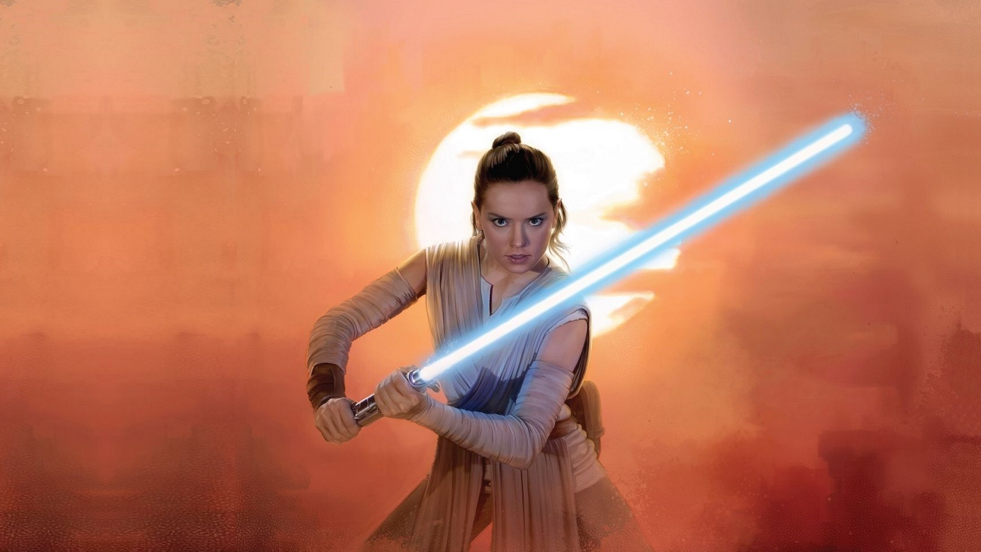 Daisy Ridley, Rey, Star Wars, Lightsaber, Jedi Wallpapers HD / Desktop and Mobile Backgrounds