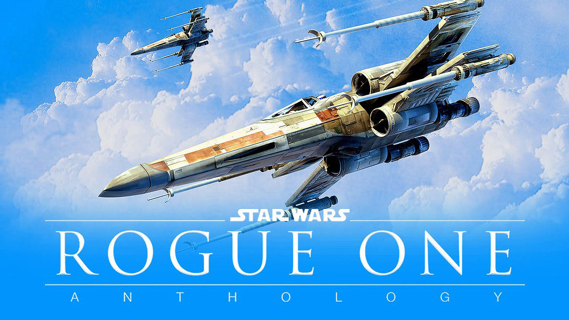 Star Wars Rogue One – X Wings in the Blue Sky wallpaper