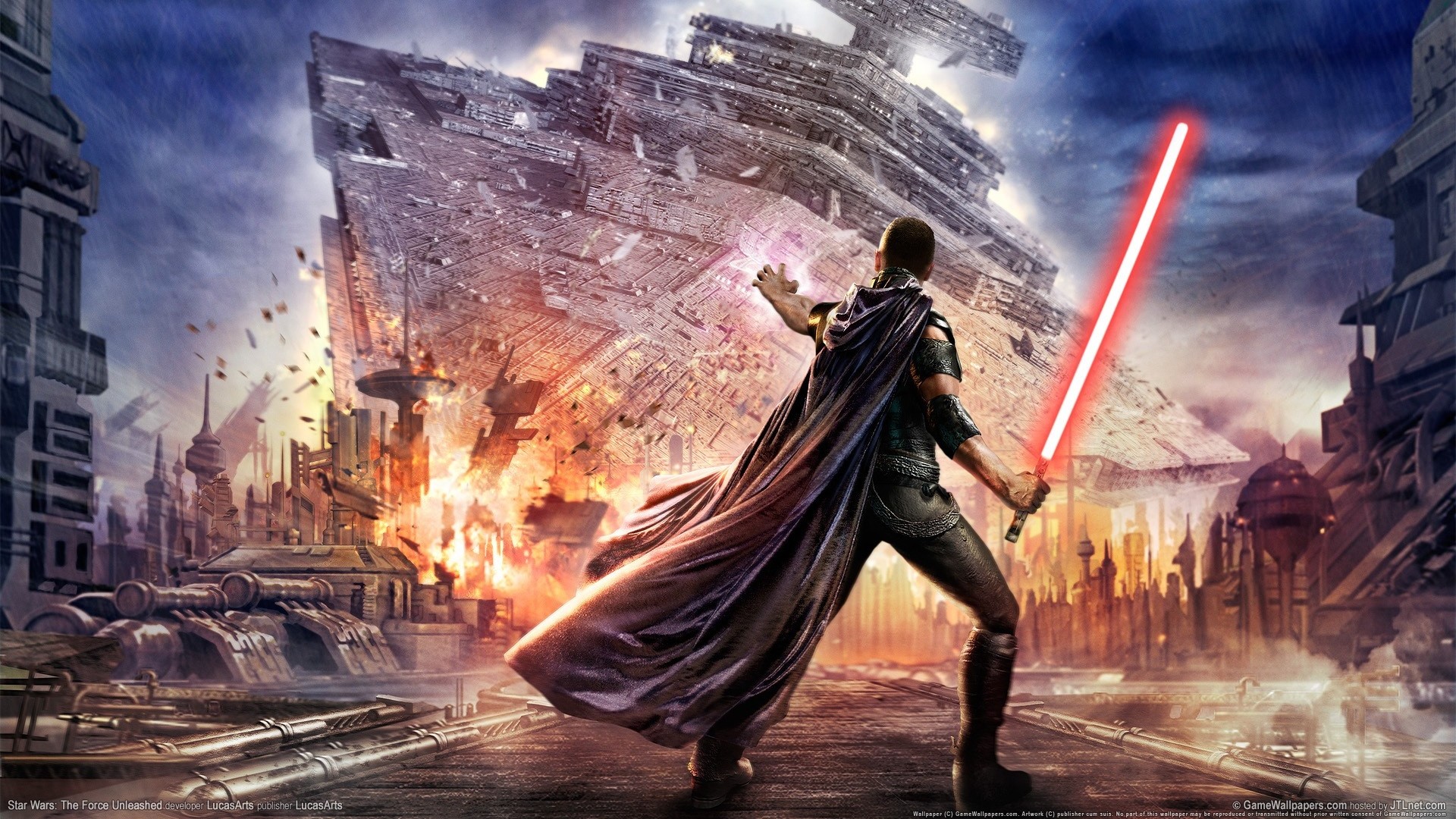 Preview wallpaper star wars, the force unleashed, lightsaber 1920×1080
