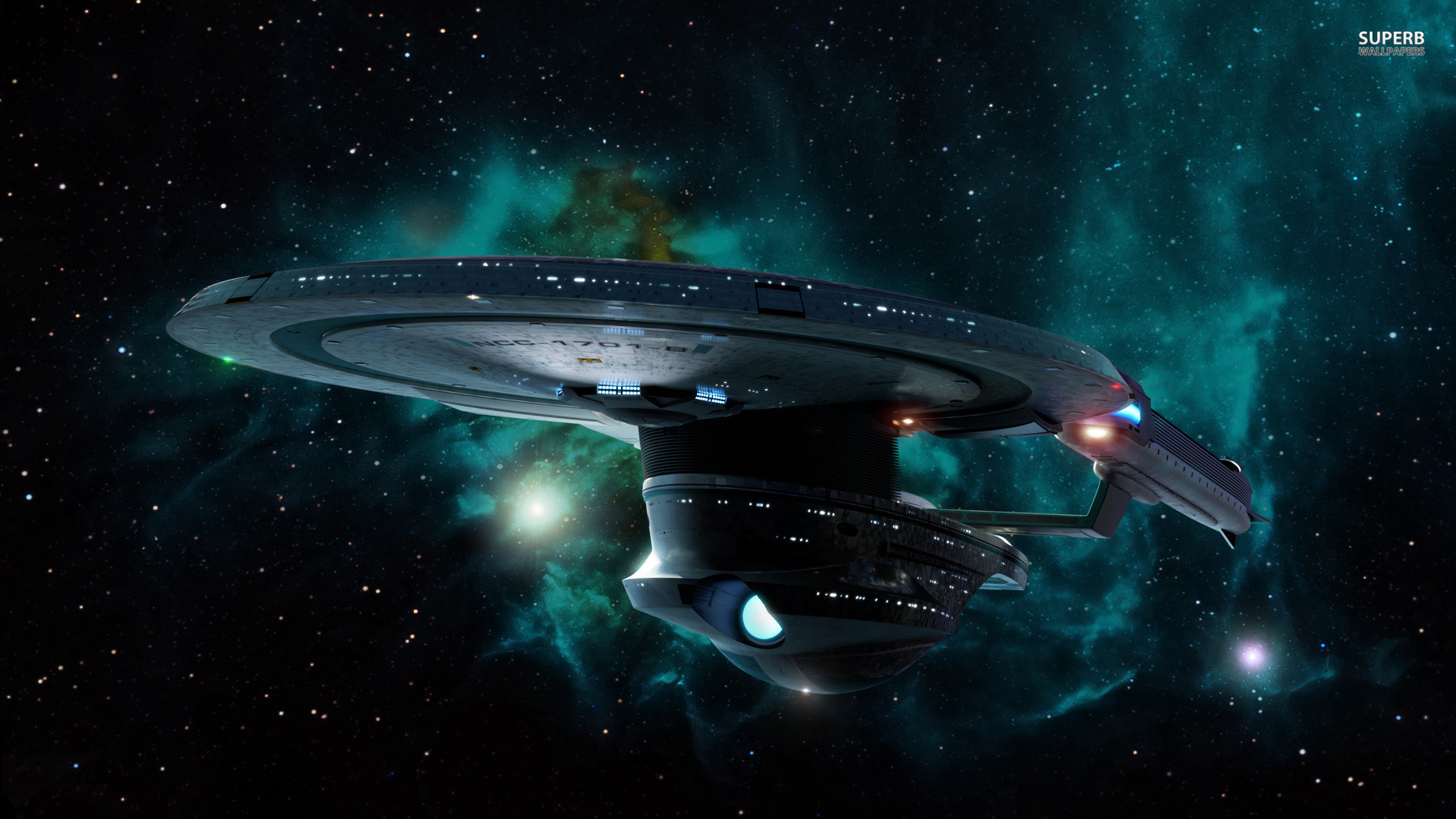 Starship Enterprise at warp wallpaper – Movie wallpapers – #25372