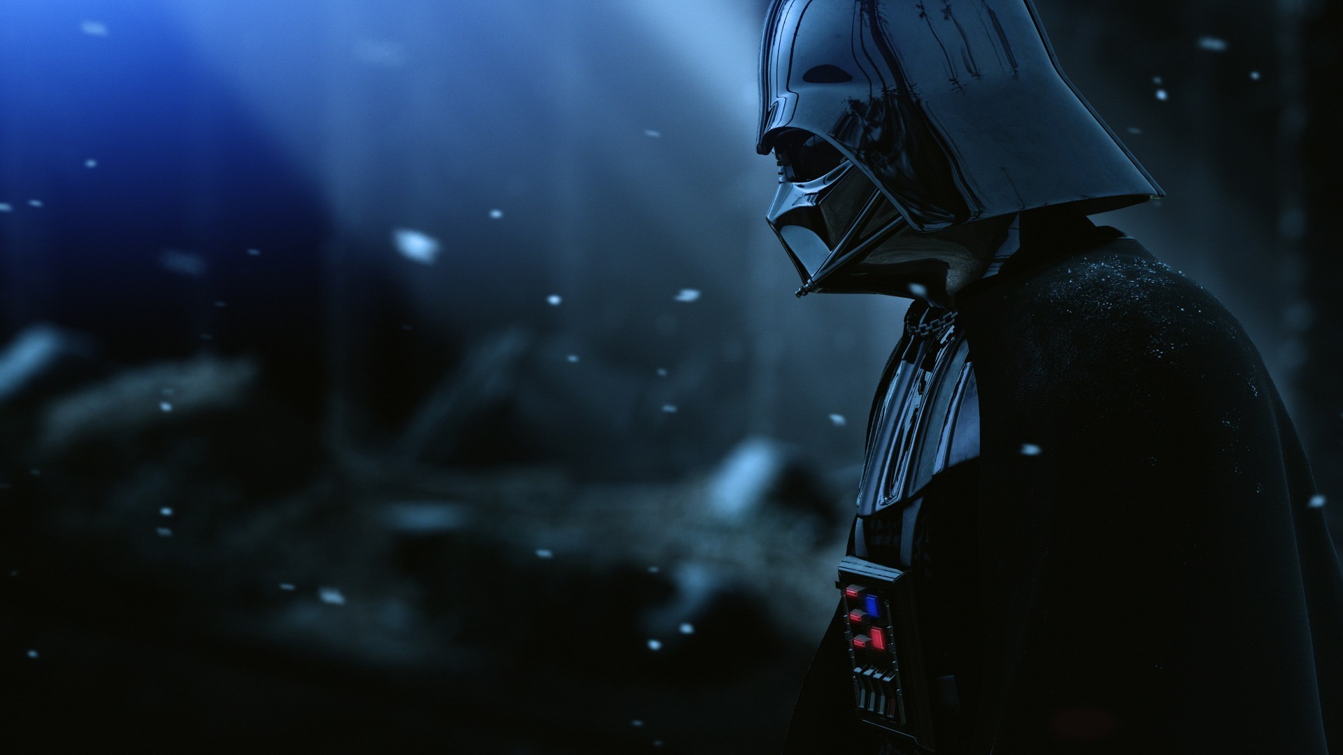 General anime Darth Vader villain anime Jedi evil armor movies  Star Wars blurred digital art