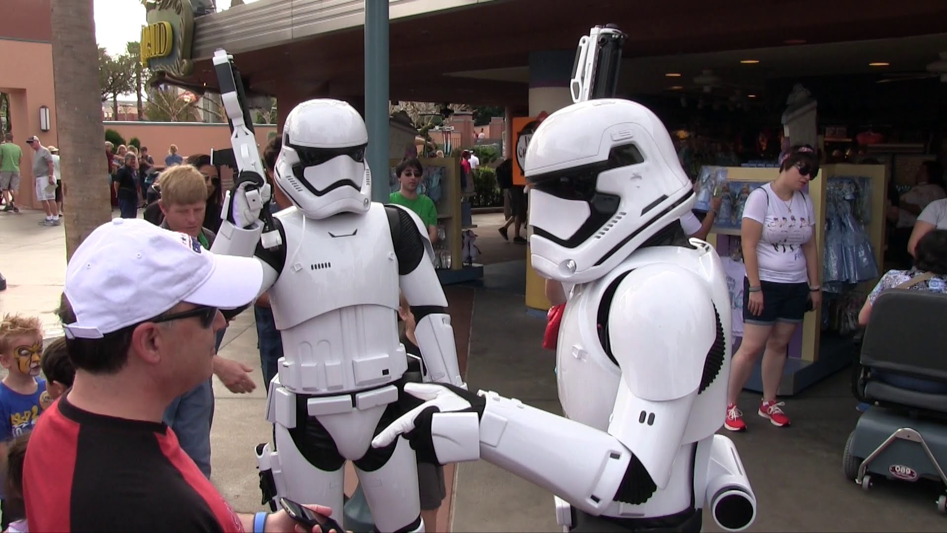 First Order Stormtroopers from Force Awakens patrol outside Star Wars  Launch Bay – YouTube