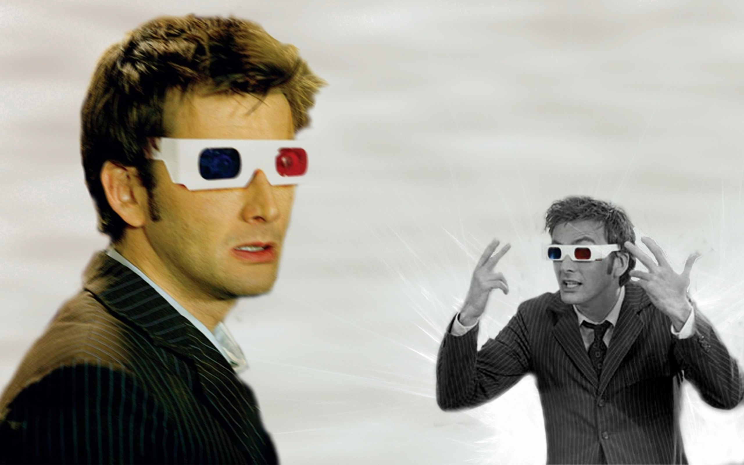 David tennant doctor who tenth doctor 3d glasses 1680×1050 wallpaper Art HD Wallpaper