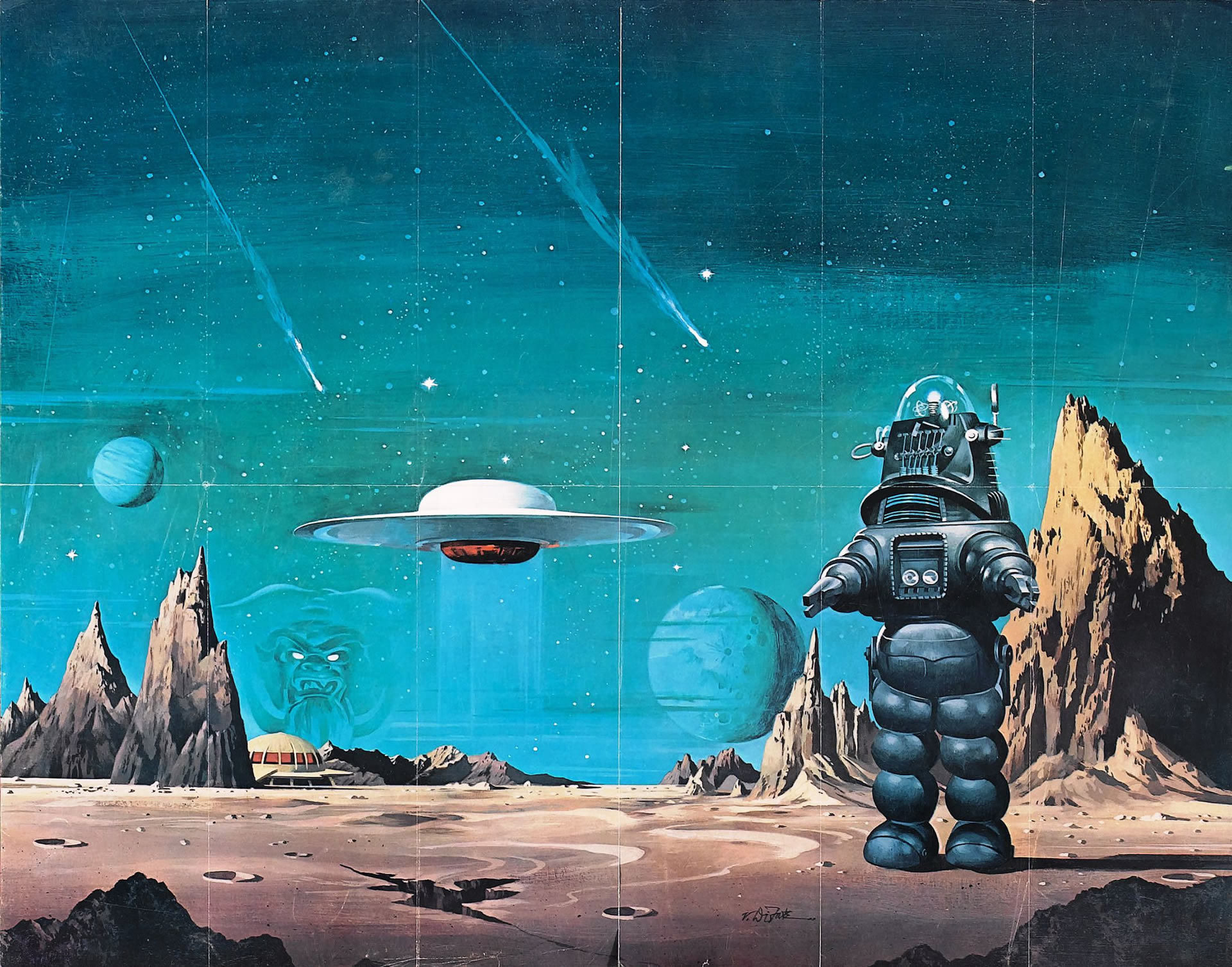 Some retro sci fi wallpaper for you guys