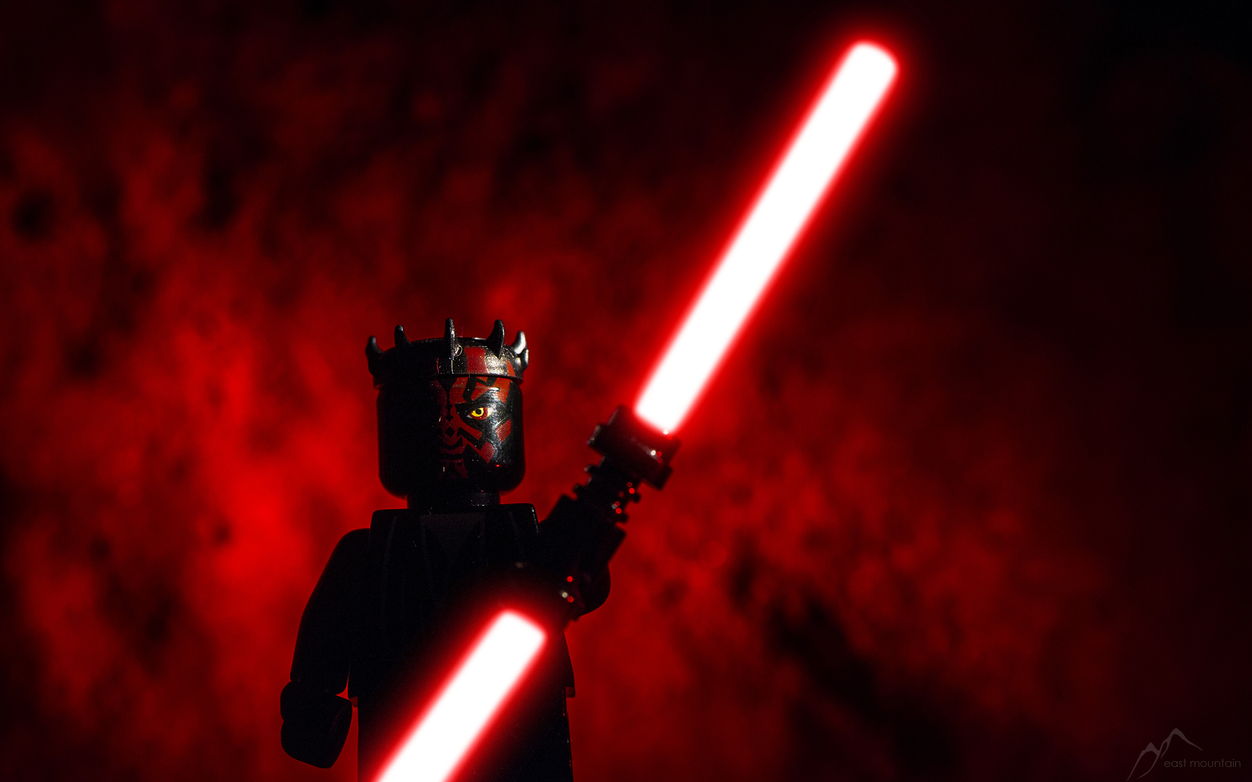 Desktop background darth maul lego lightsaber red star wars