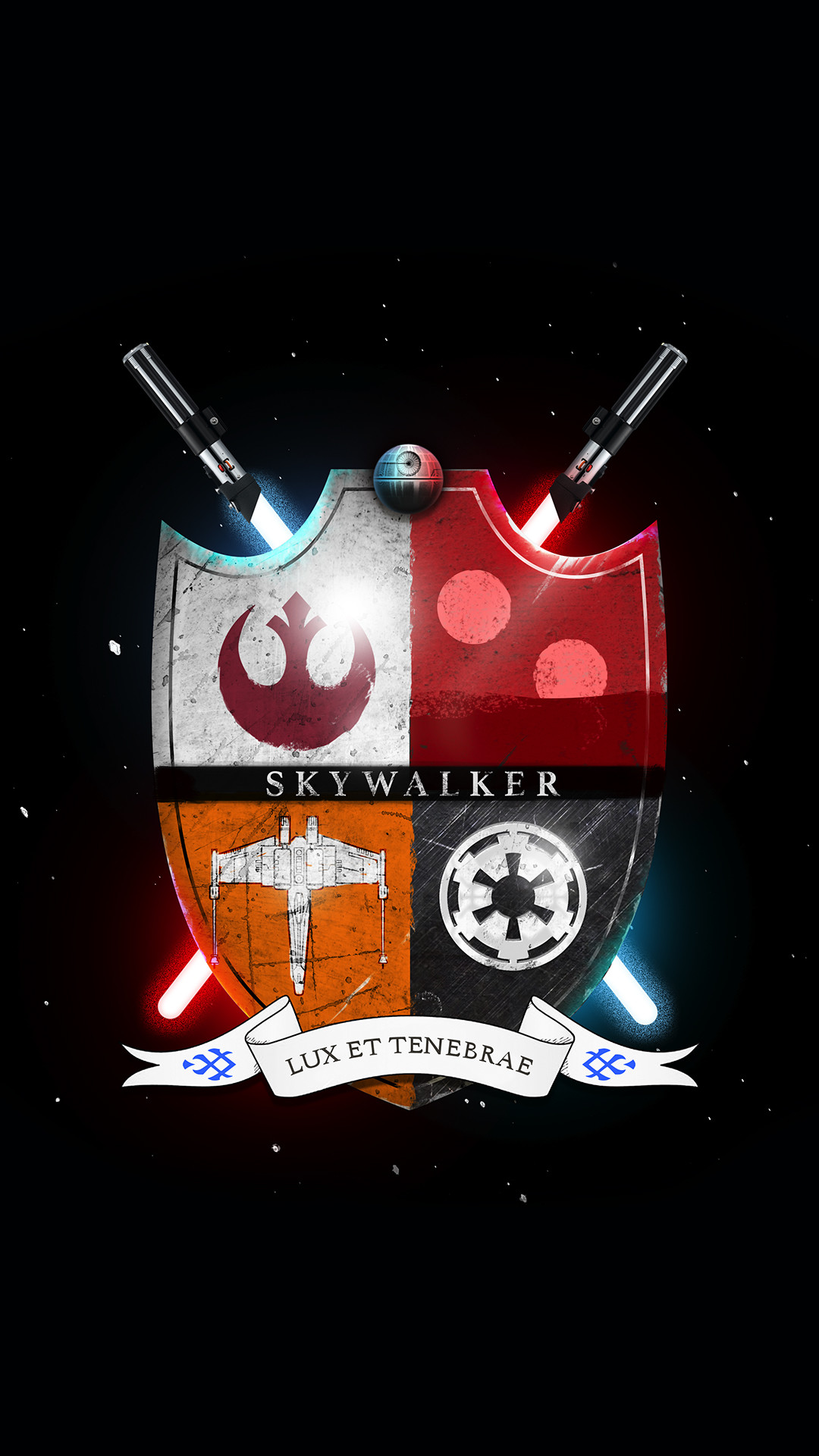 Star Wars Family Crest Skywalker Light And Darkness iPhone 6 HD Wallpaper