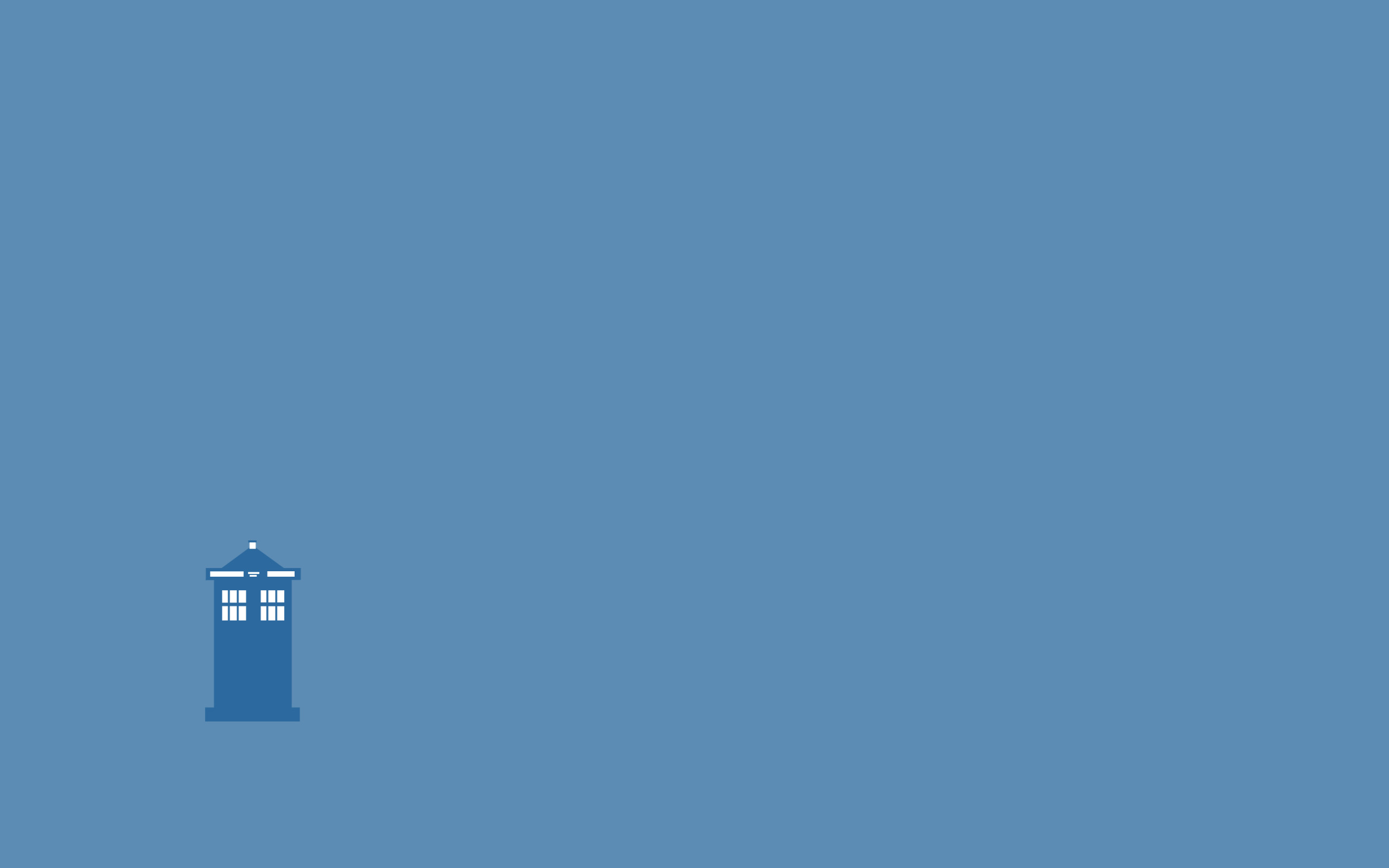 Doctor Who, TARDIS, Minimalism Wallpaper