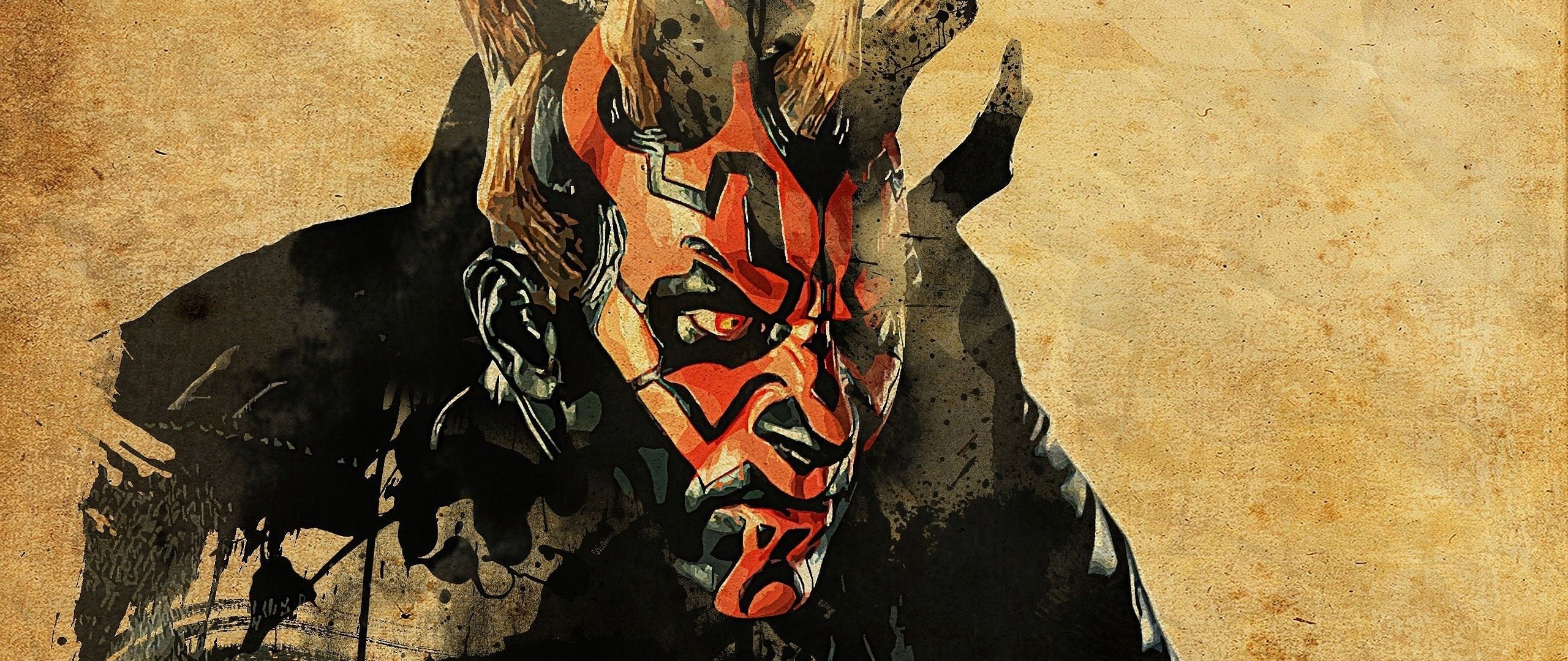 Wallpaper star wars, darth maul, art