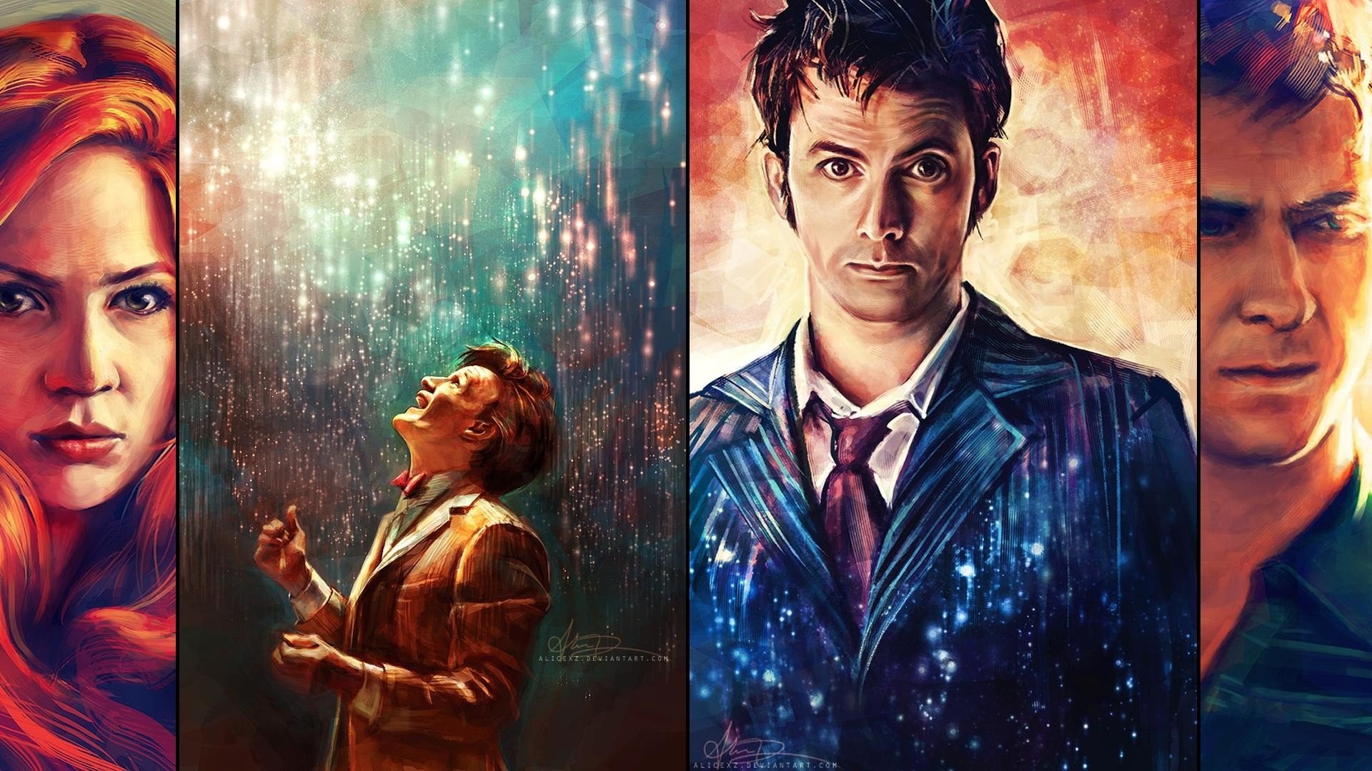 Doctor Who The Artwork Paintings David Tennant Matt Smith Karen Gillan Amy Pond Rory Williams Arthur Darvill