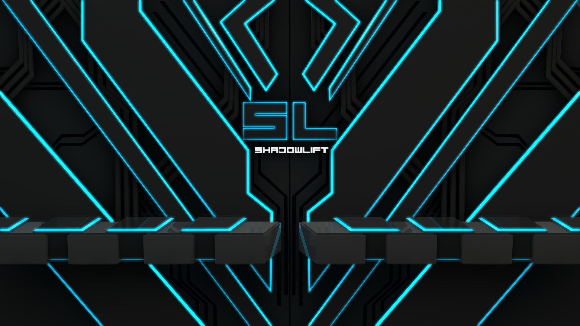 SL Tron Style 1080p Background by Shadowlift